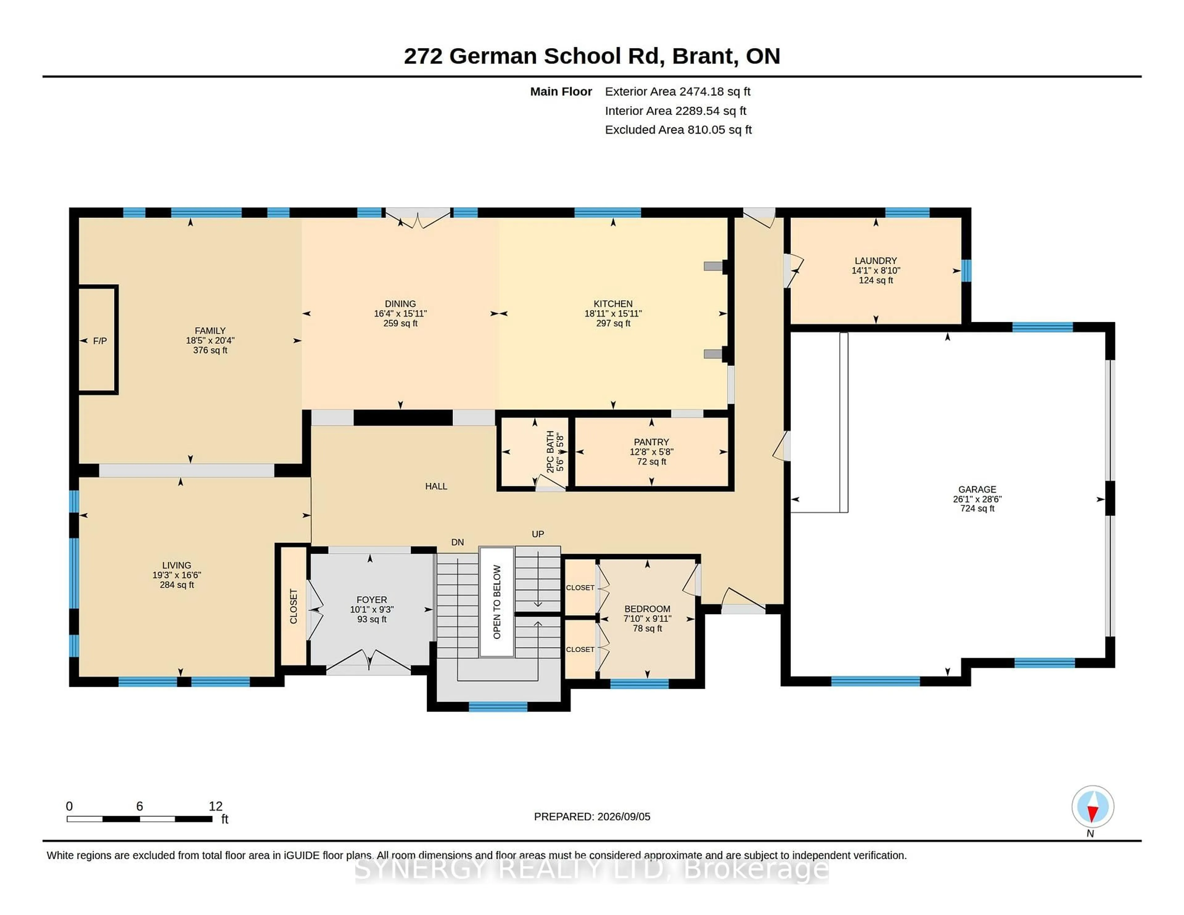 Floor plan for 272 German School Rd, Brant Ontario N3L 3E1