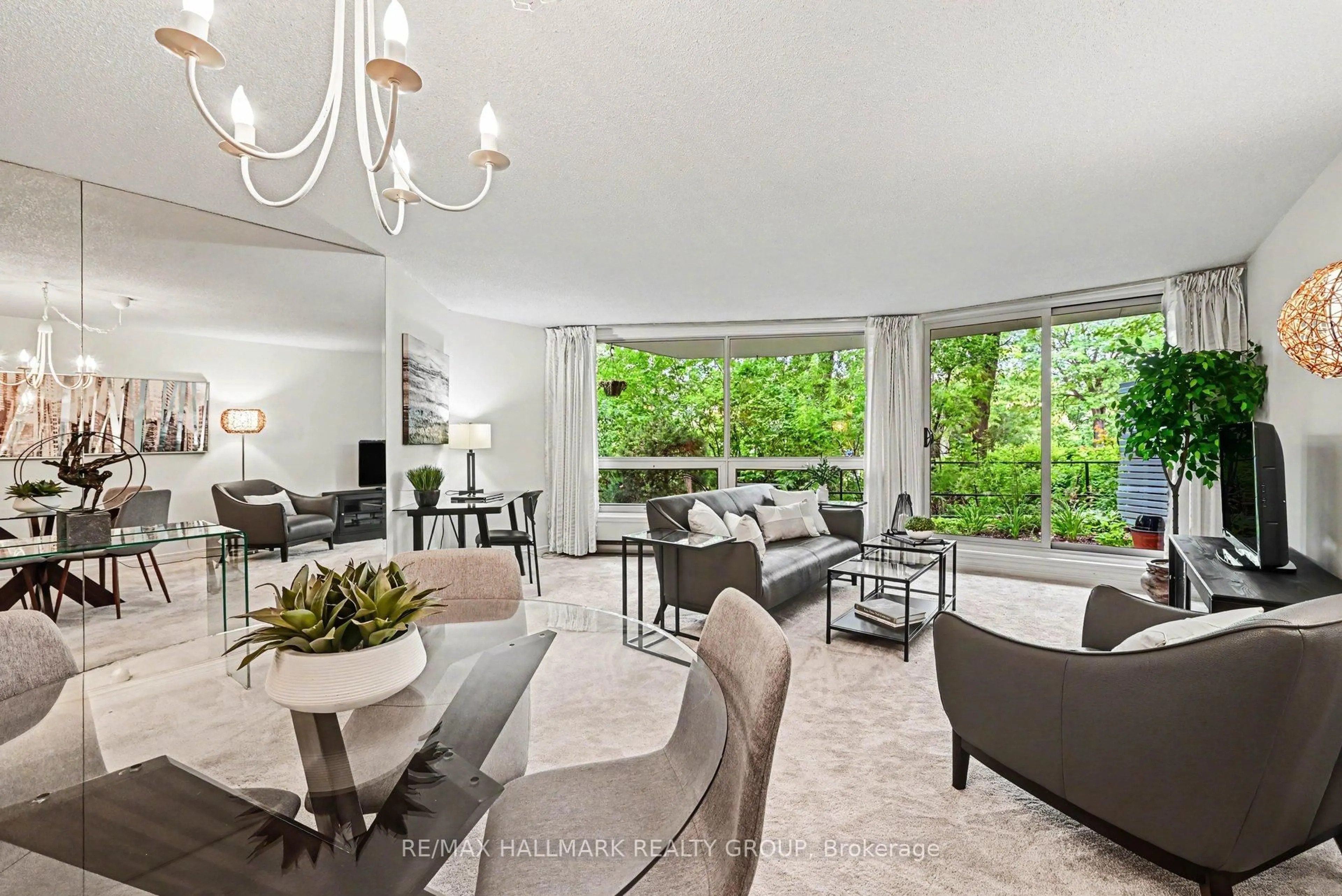 Living room with furniture, unknown for 30 Charlevoix St #103, Ottawa Ontario K1L 8K5