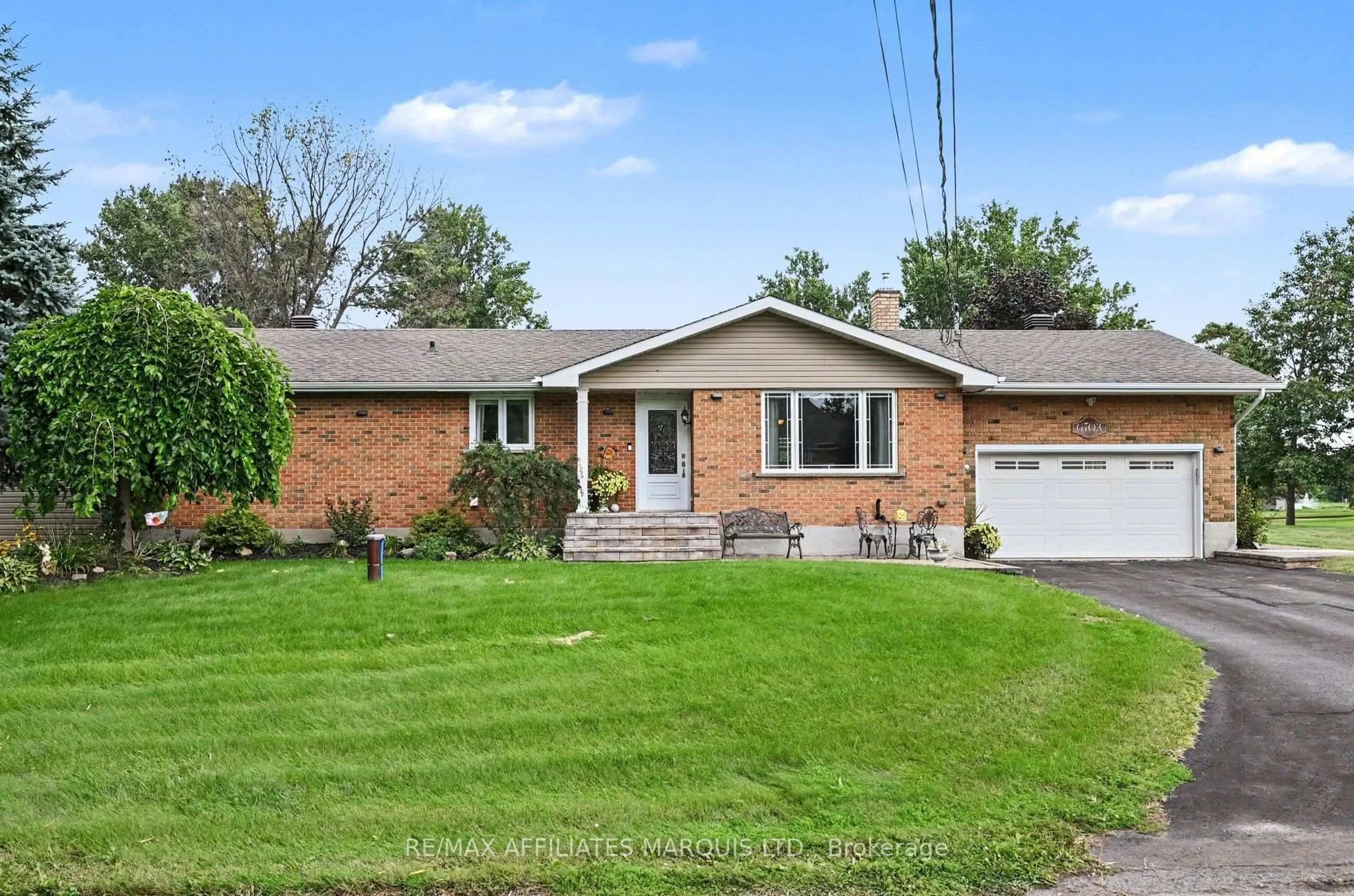 Home with brick exterior material, street for 6703 Gilmore Hill Rd, South Glengarry Ontario K6H 7J3