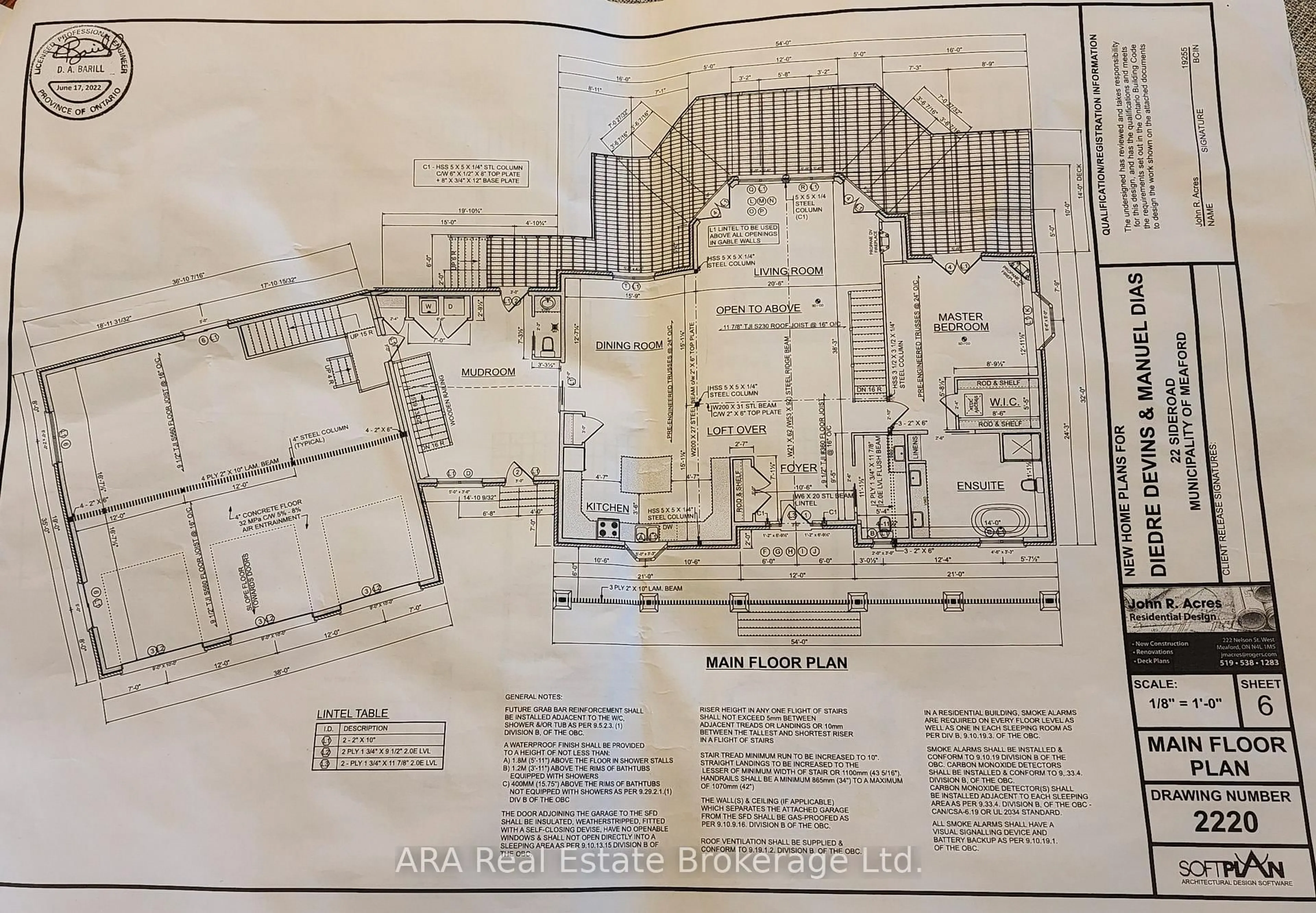 Floor plan for 245211 22 Sdrd, Meaford Ontario N4L 1W5