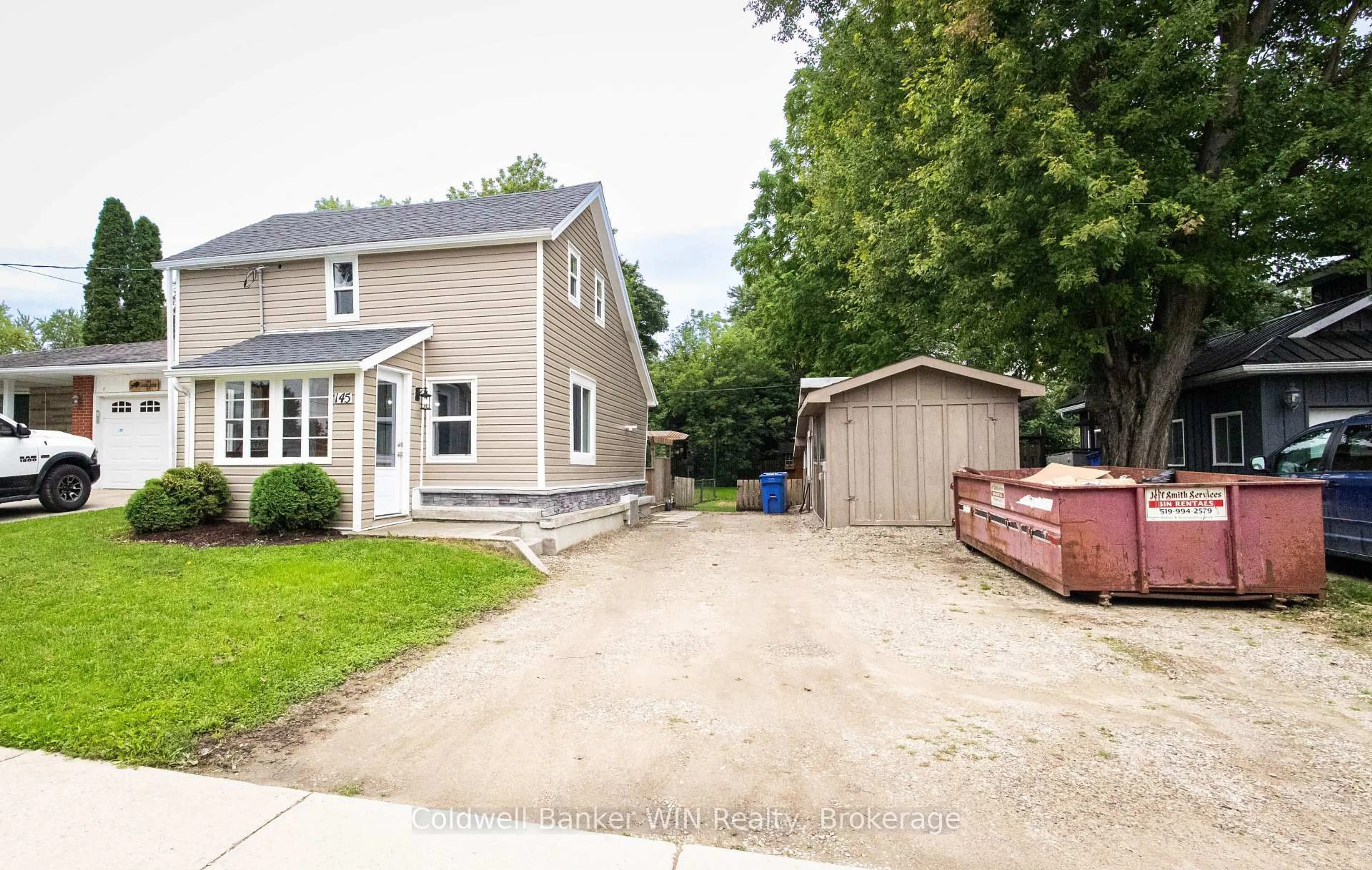 A pic from outside/outdoor area/front of a property/back of a property/a pic from drone, street for 145 Adelaide St, Wellington North Ontario N0G 1A0