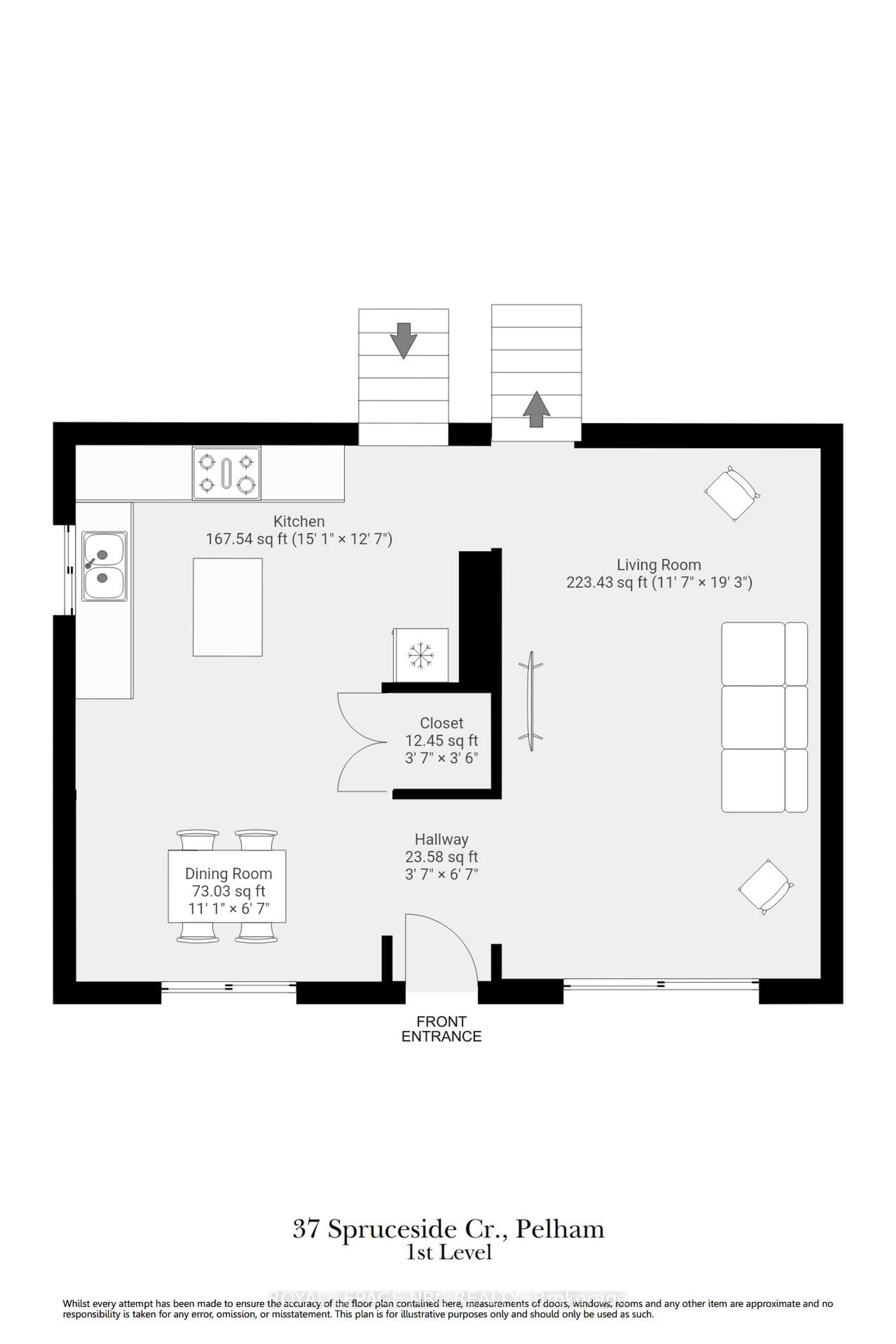 Floor plan for 37 Spruceside Cres, Pelham Ontario L3E 0G1