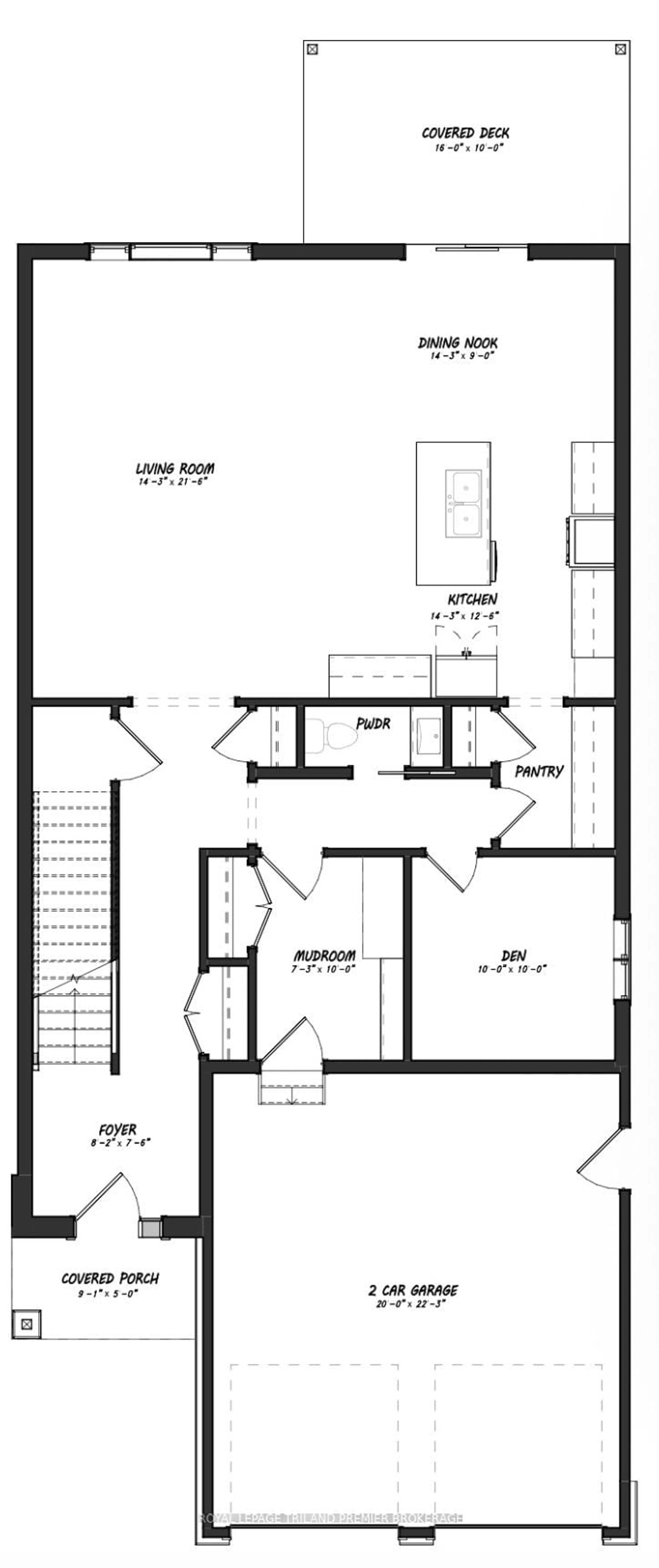 Floor plan for LOT 3 WIDDER ESTATES Dr, Lambton Shores Ontario N0M 2N0