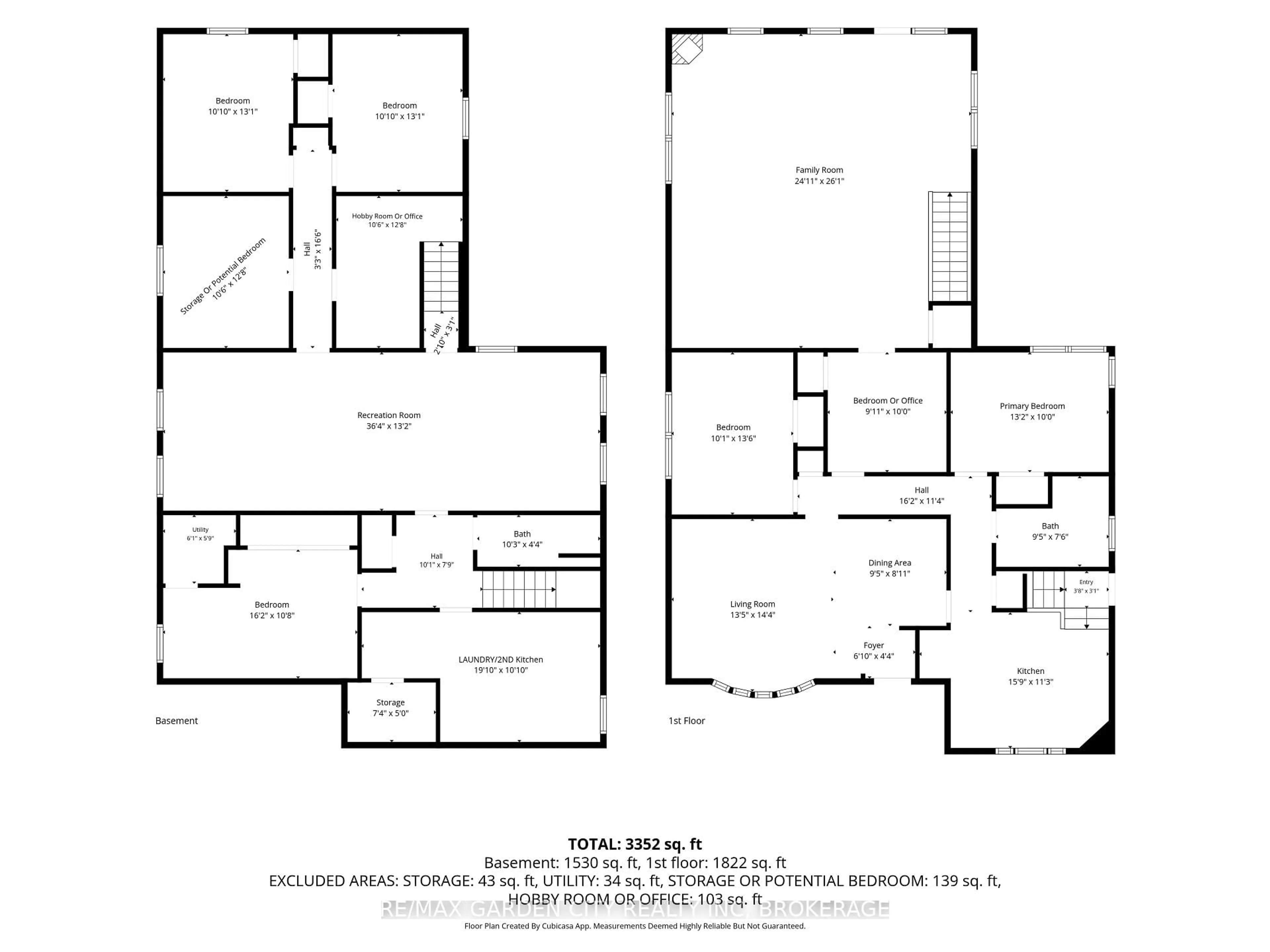 Floor plan for 4993 RENDALL Cres, Niagara Falls Ontario L2E 5E6