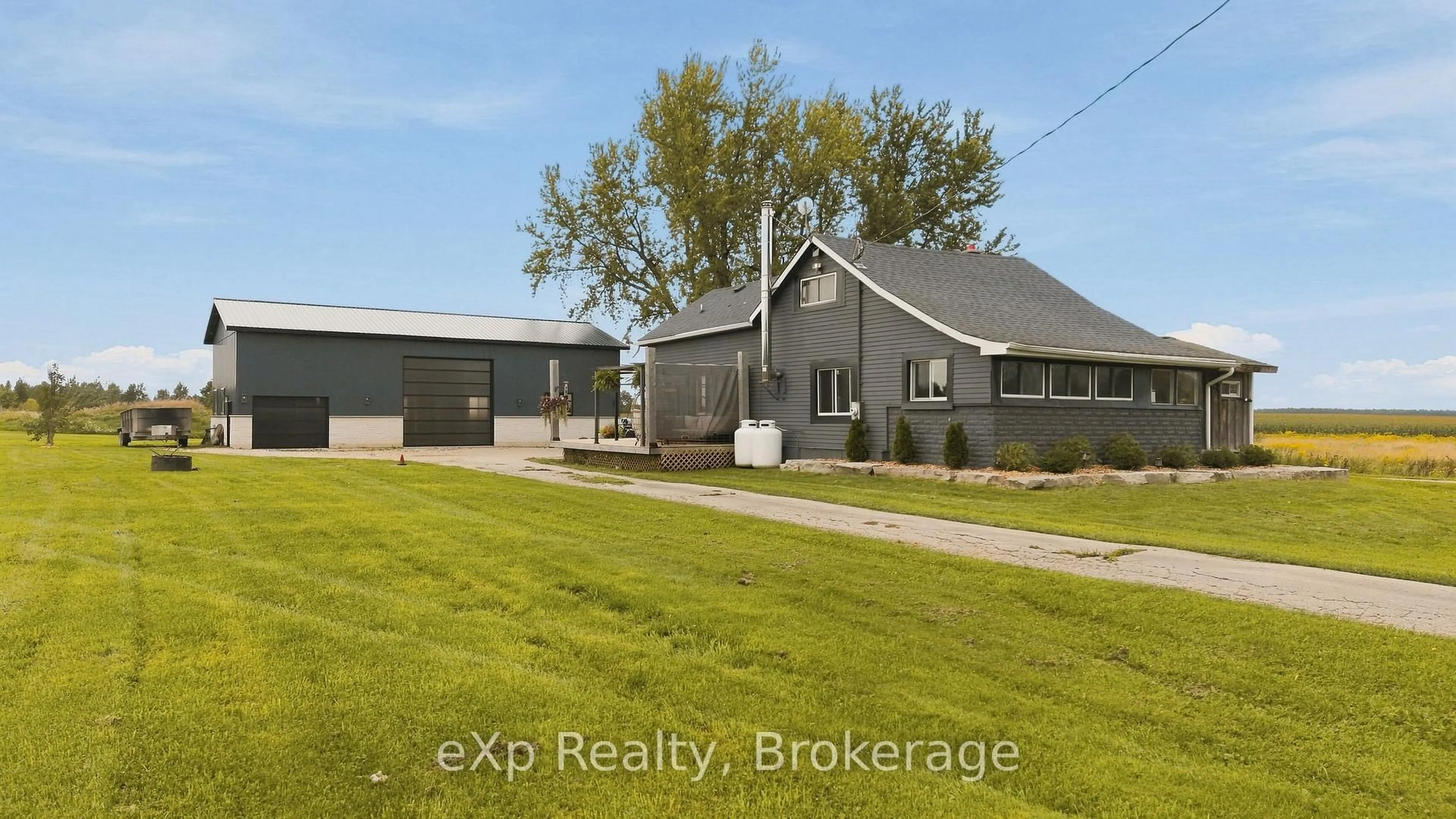 A pic from outside/outdoor area/front of a property/back of a property/a pic from drone, building for 325789 Durham B Rd, Grey Highlands Ontario N0C 1K0