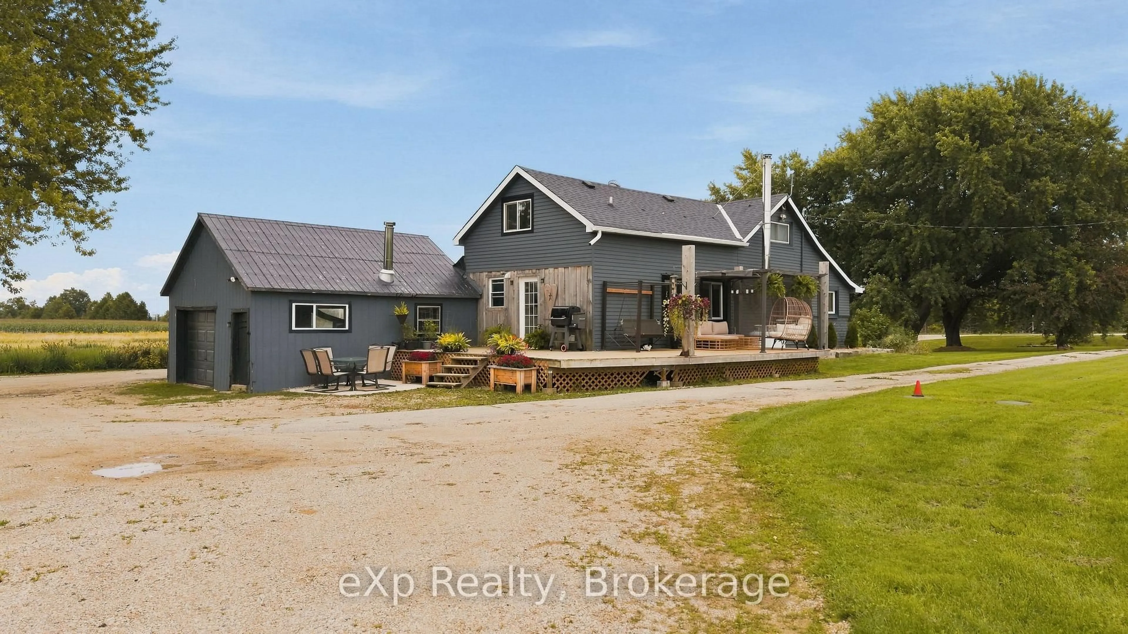 A pic from outside/outdoor area/front of a property/back of a property/a pic from drone, unknown for 325789 Durham B Rd, Grey Highlands Ontario N0C 1K0