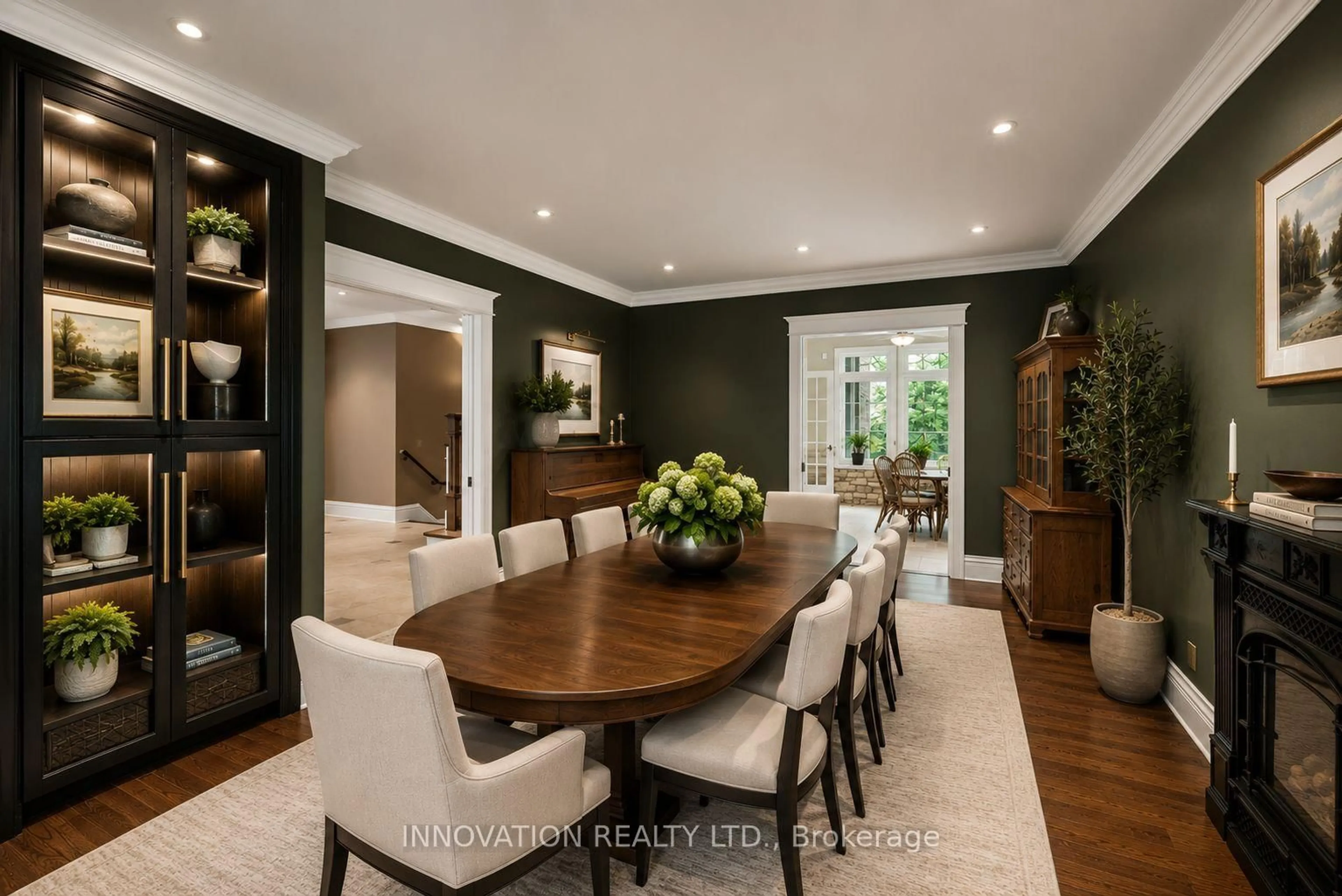 Dining room, wood/laminate floor for 439 John Aselford Dr, Ottawa Ontario K2W 1A8