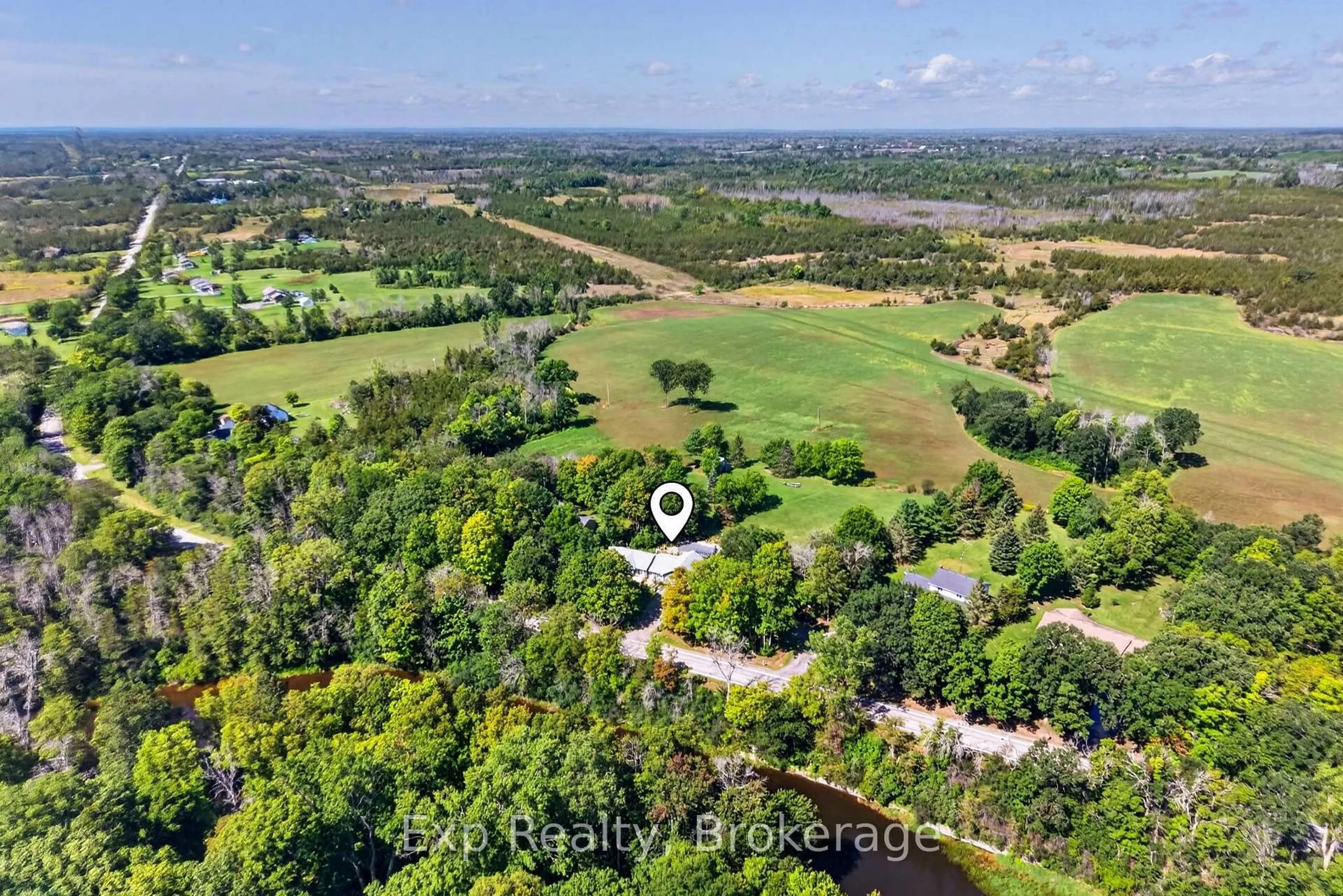A pic from outside/outdoor area/front of a property/back of a property/a pic from drone, water/lake/river/ocean view for 1745 Lazier Rd, Shannonville Ontario K0K 3A0