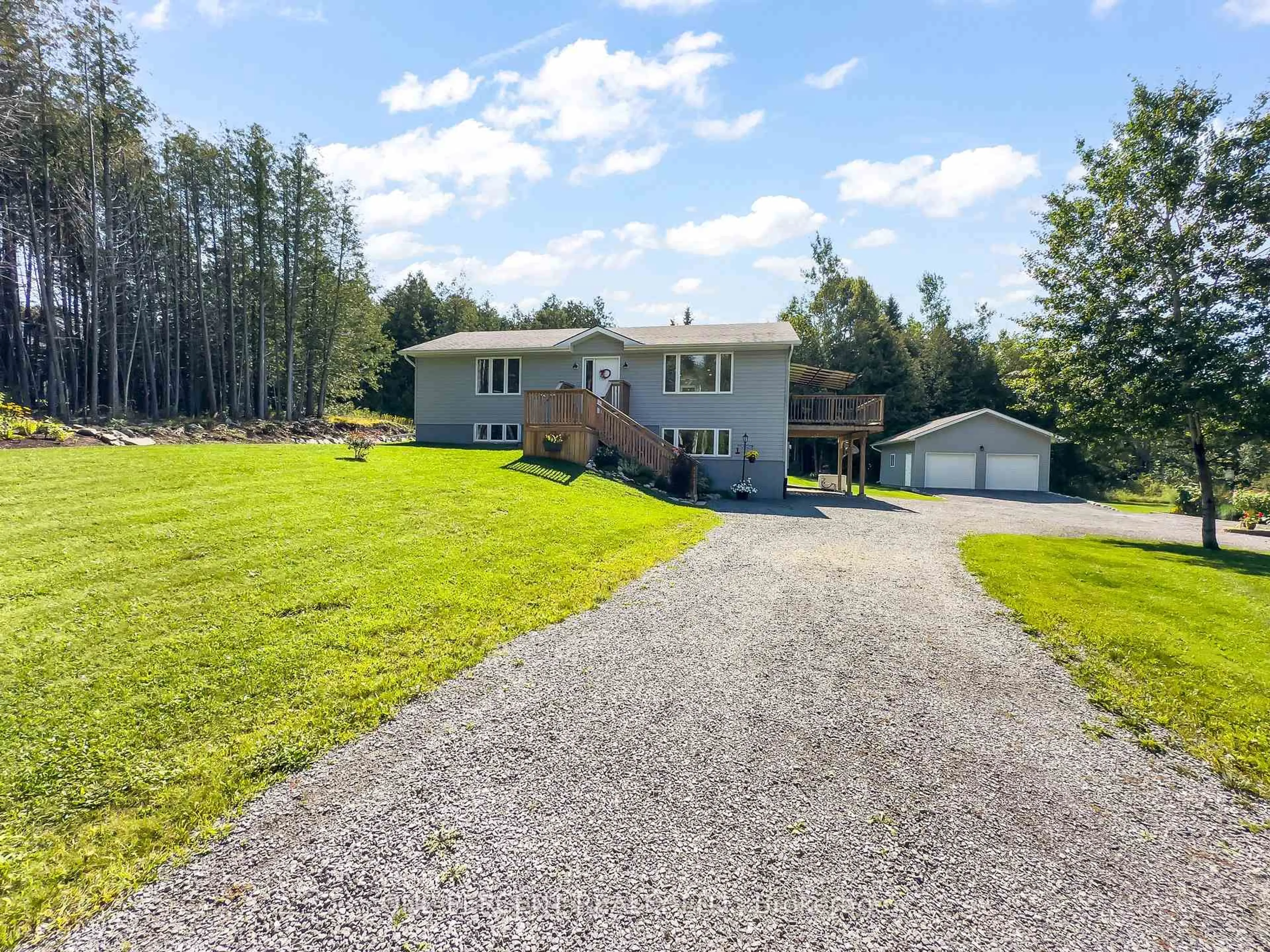 A pic from outside/outdoor area/front of a property/back of a property/a pic from drone, water/lake/river/ocean view for 1013 Harold Rd, Stirling Ontario K0K 3E0