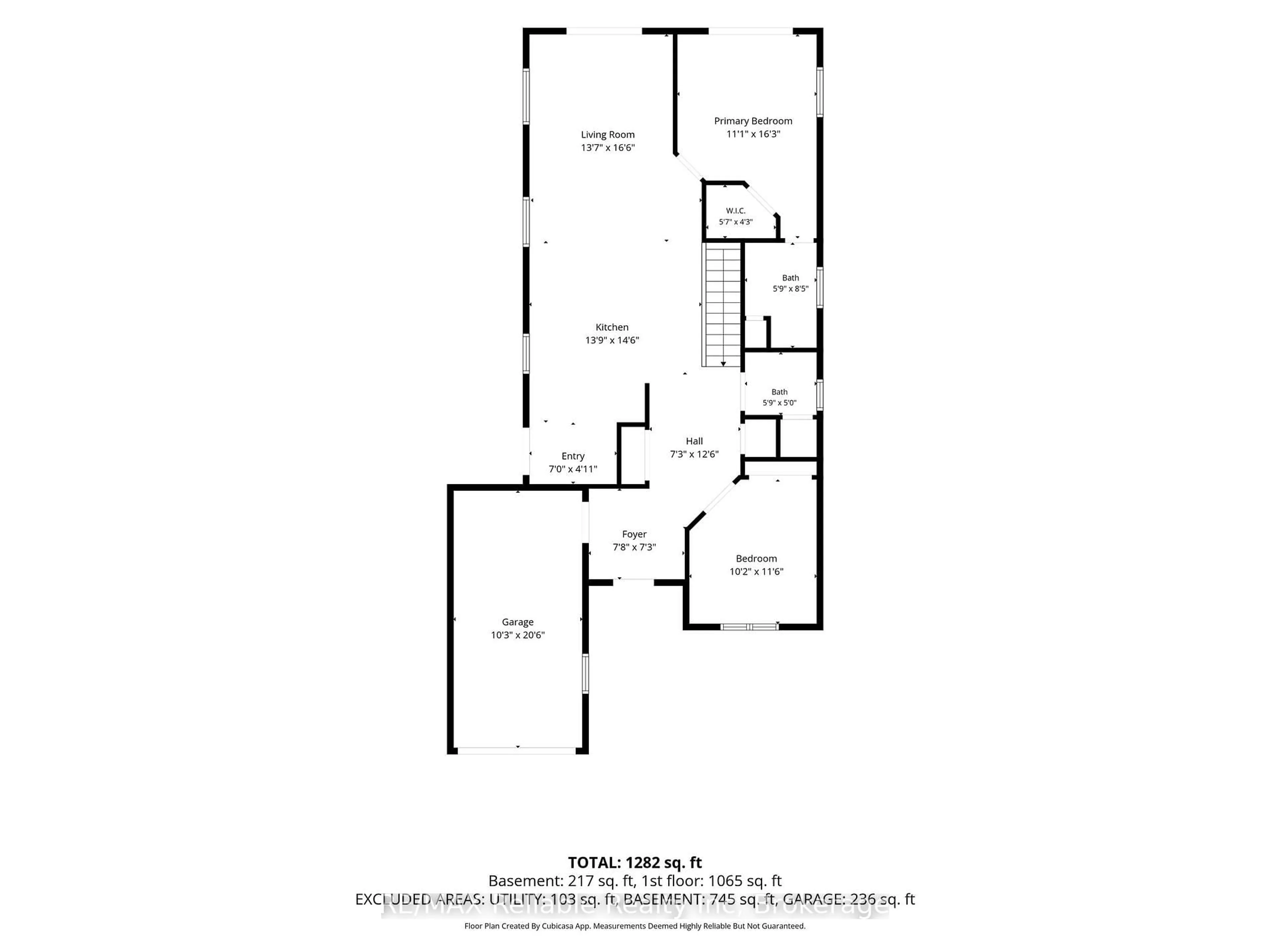 Floor plan for 217 Bethune Cres, Goderich Ontario N7A 4M7