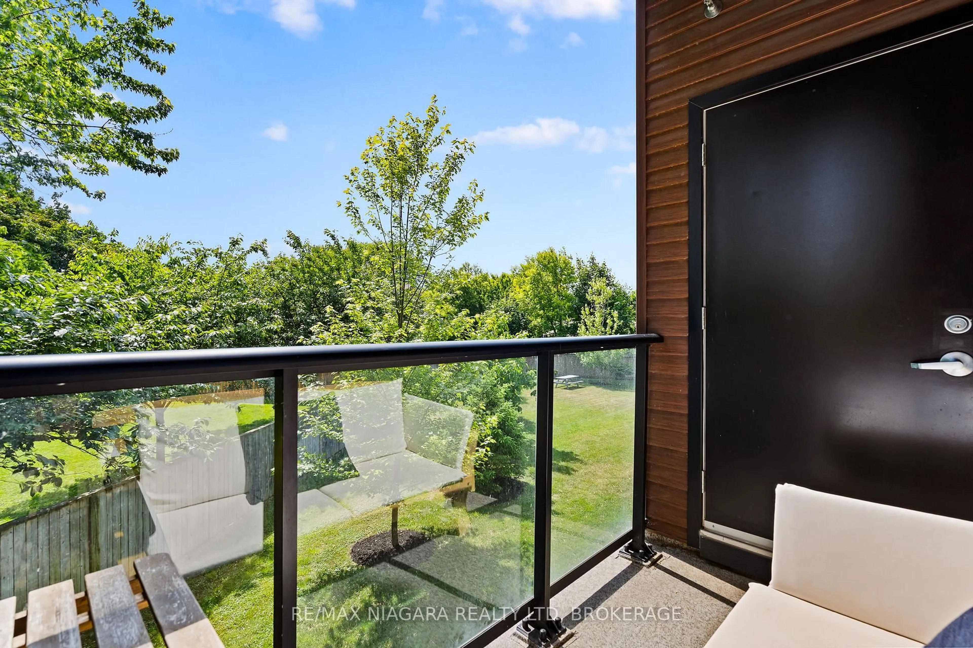 Balcony in the apartment, water/lake/river/ocean view for 212 Lakeport Rd #203, St. Catharines Ontario L2N 4R5
