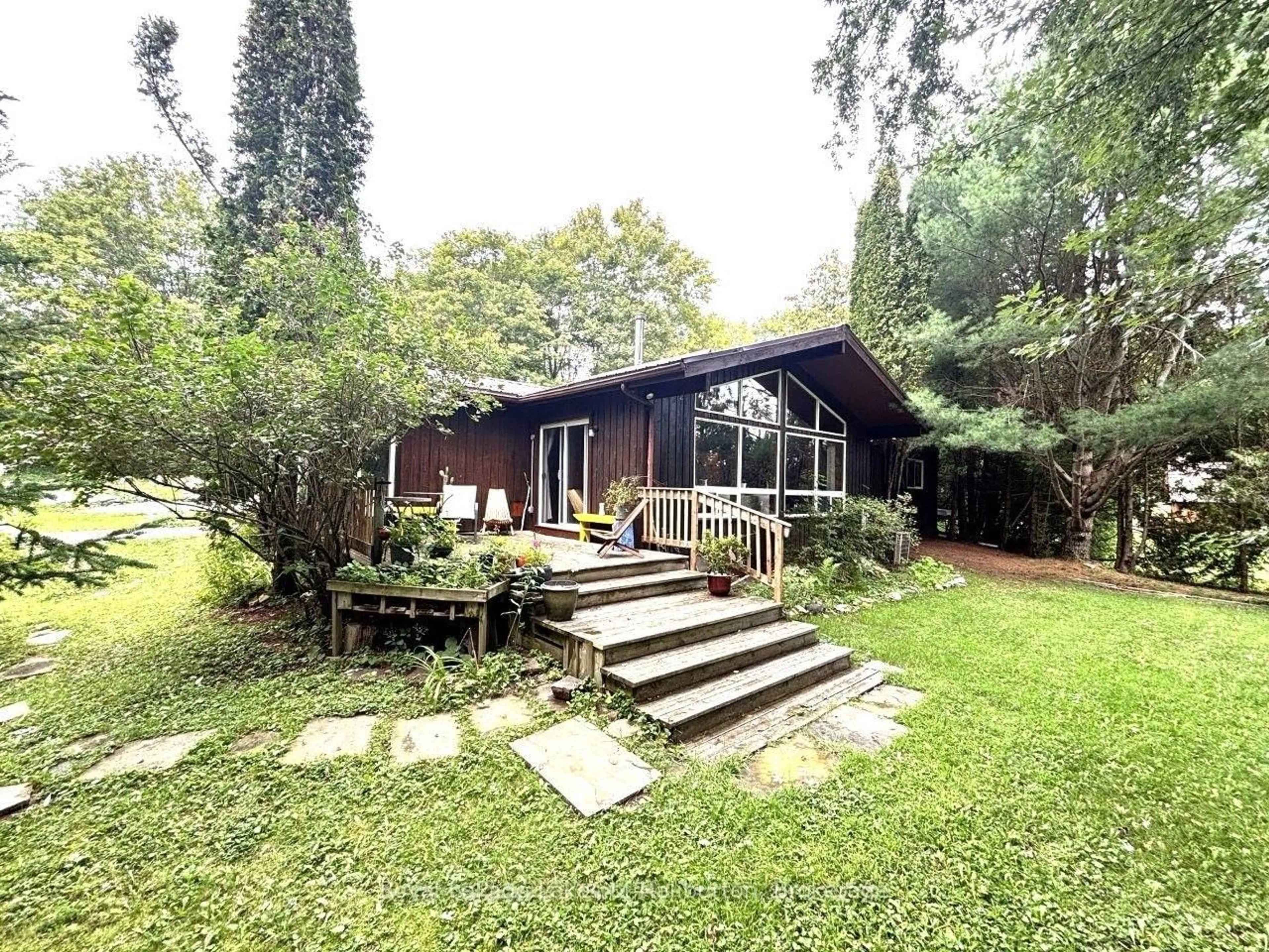 A pic from outside/outdoor area/front of a property/back of a property/a pic from drone, forest/trees view for 10 Nevison Dr, Kawartha Lakes Ontario K0M 2L0