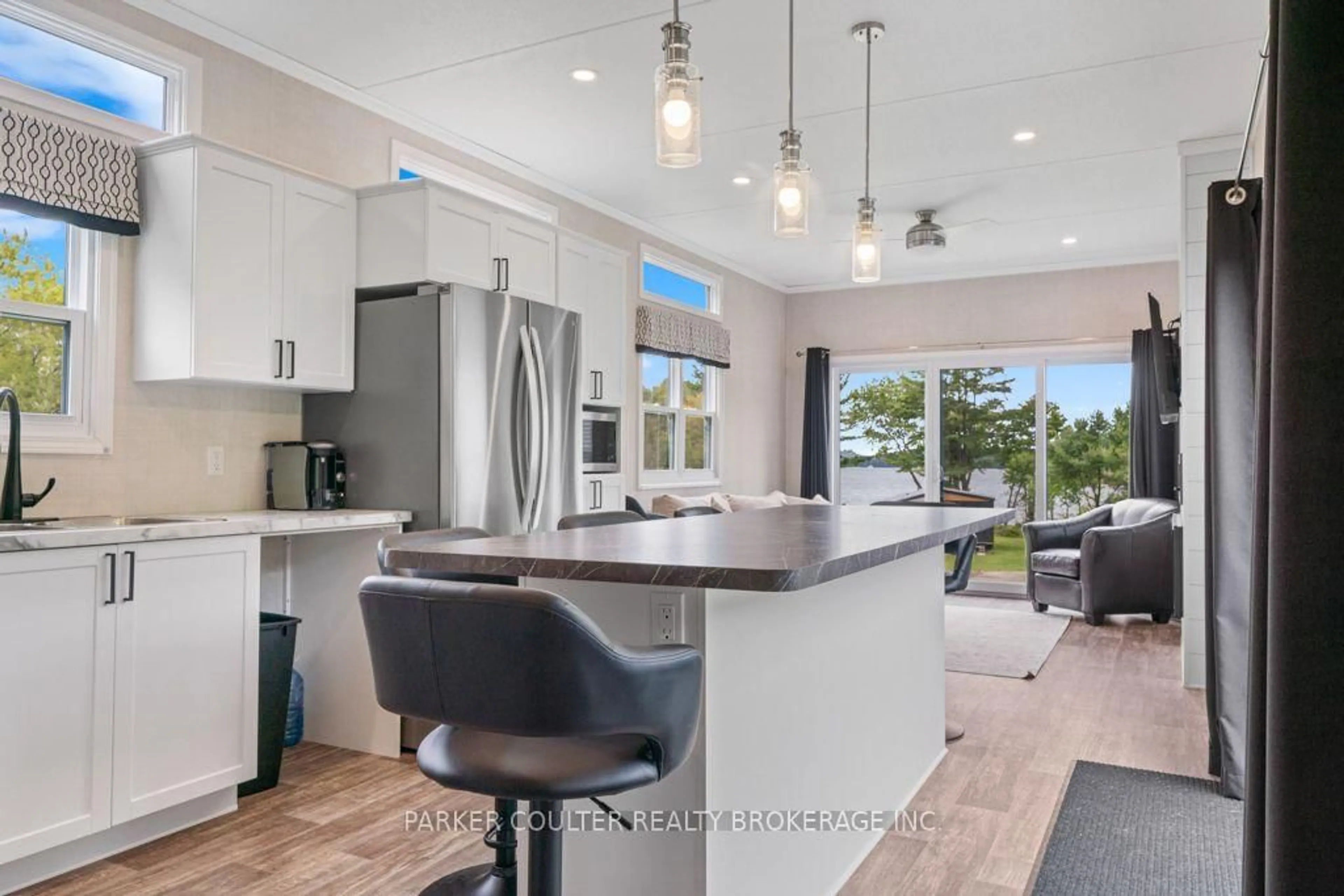Open concept kitchen, ceramic/tile floor for 1366 Rosseau Lake Rd 2, Muskoka Lakes Ontario P0B 1J0