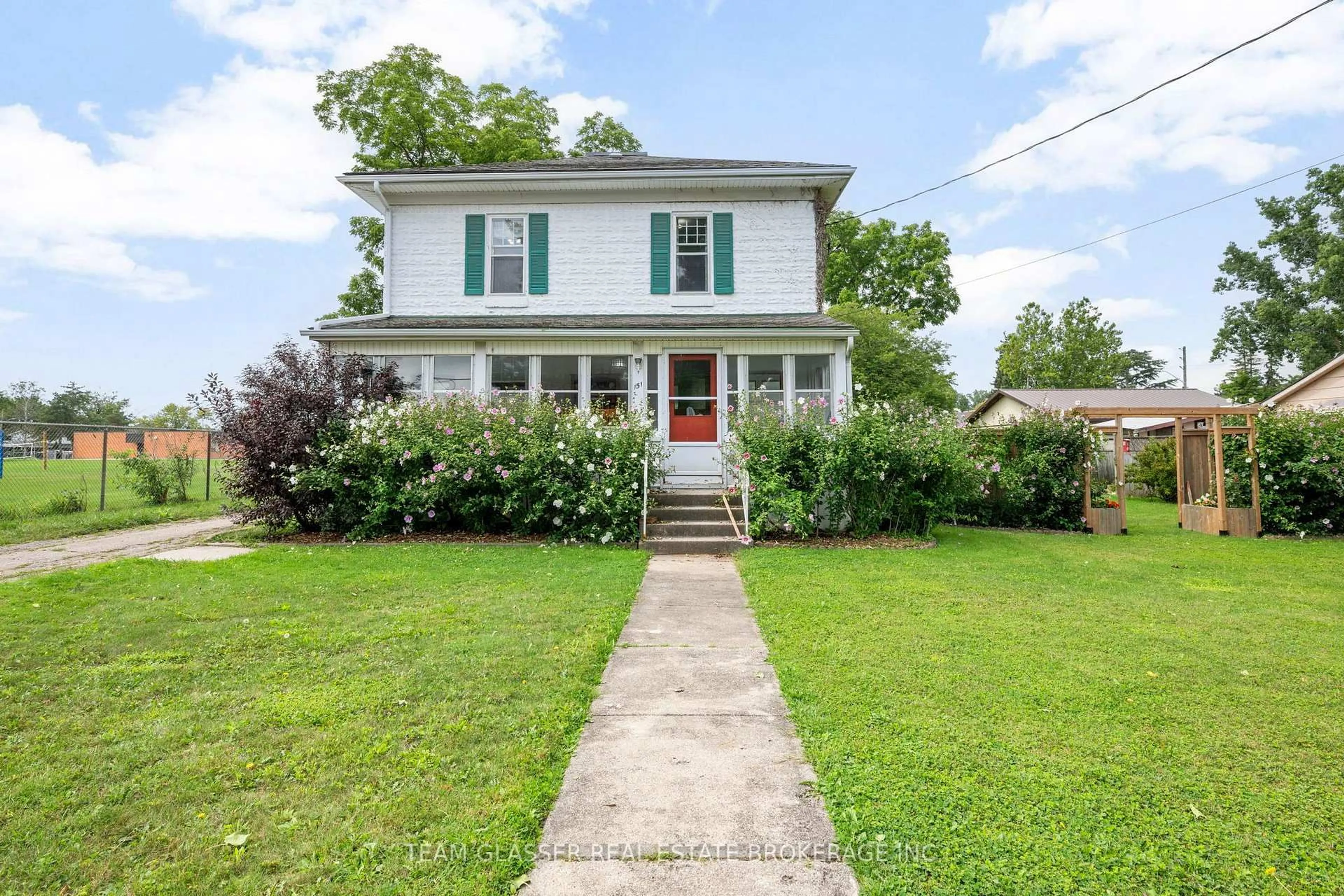 A pic from outside/outdoor area/front of a property/back of a property/a pic from drone, street for 151 MAIN St, North Middlesex Ontario N0M 2K0
