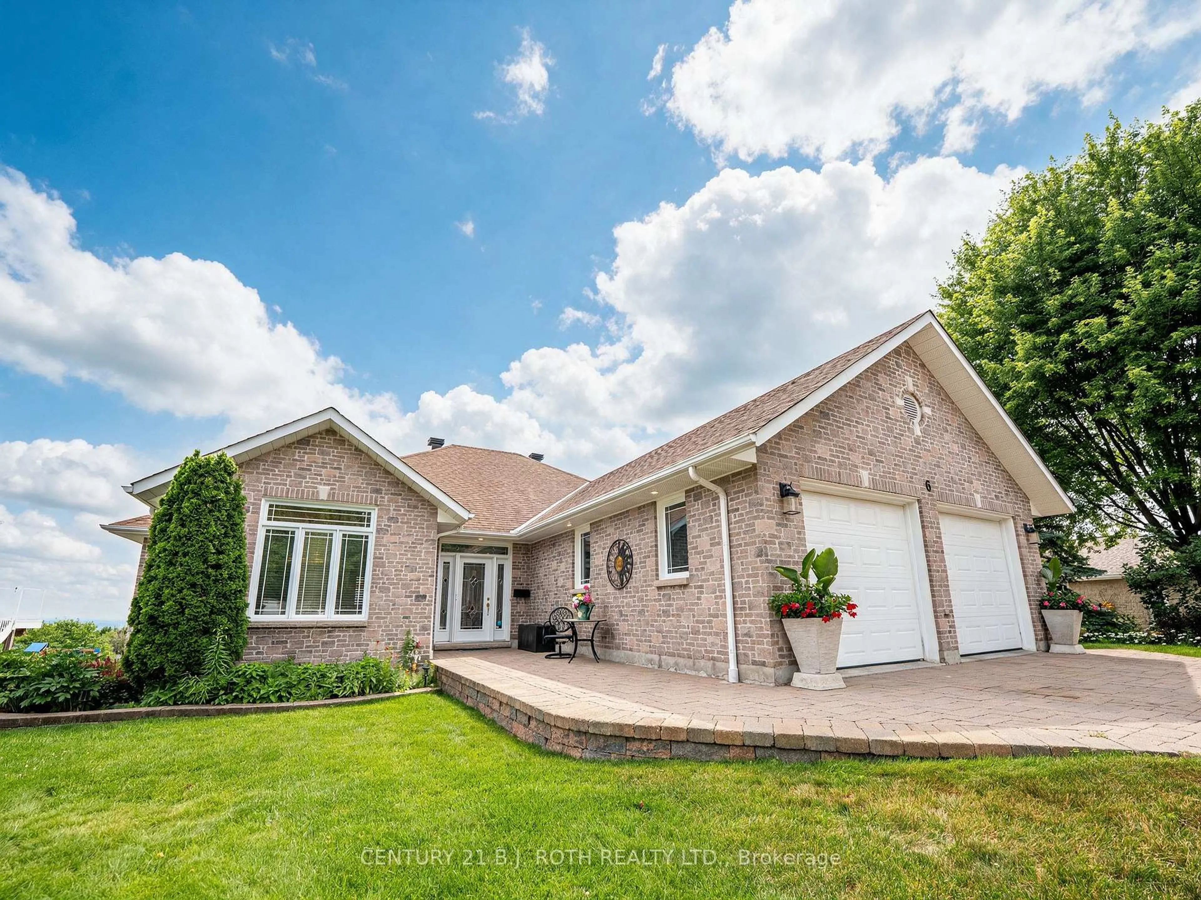 Home with brick exterior material, street for 6 Mapleview Pl, North Bay Ontario P1C 1N7