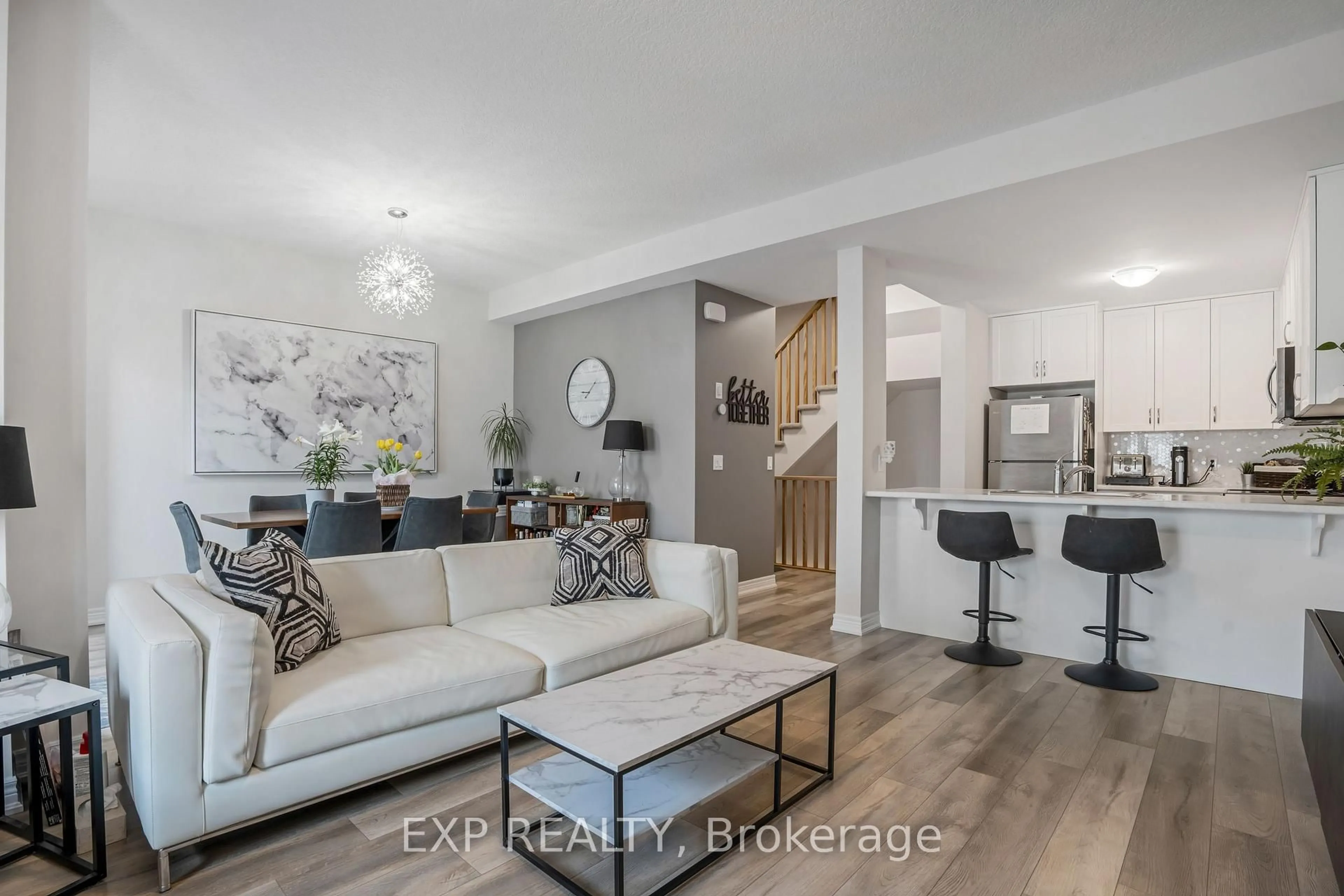 Living room with furniture, unknown for 27 Rachel Dr #41, Hamilton Ontario L8E 0K6