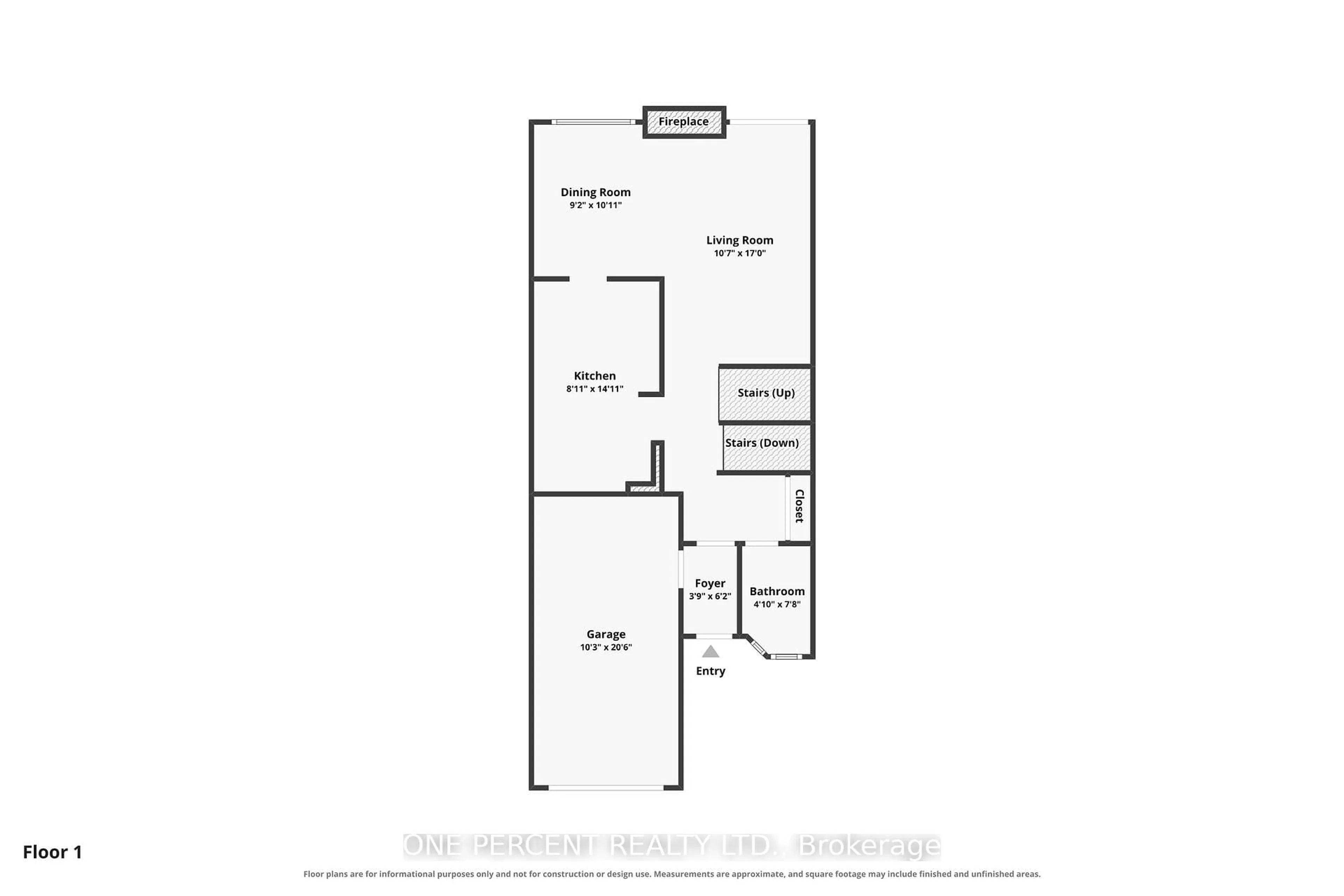 Floor plan for 710 Coronation Ave #52, Ottawa Ontario K1G 4G7
