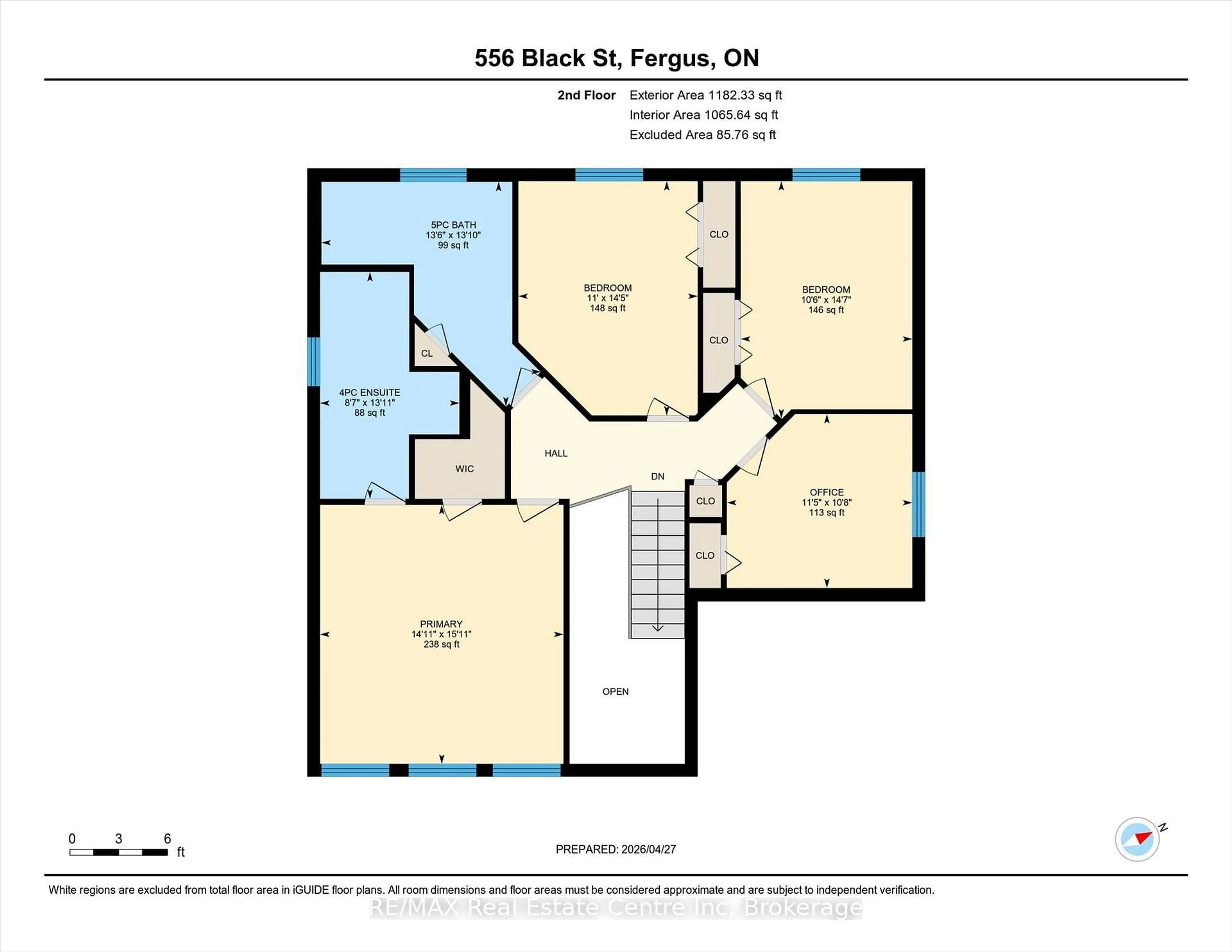 Floor plan for 556 Black St, Centre Wellington Ontario N1M 0A3
