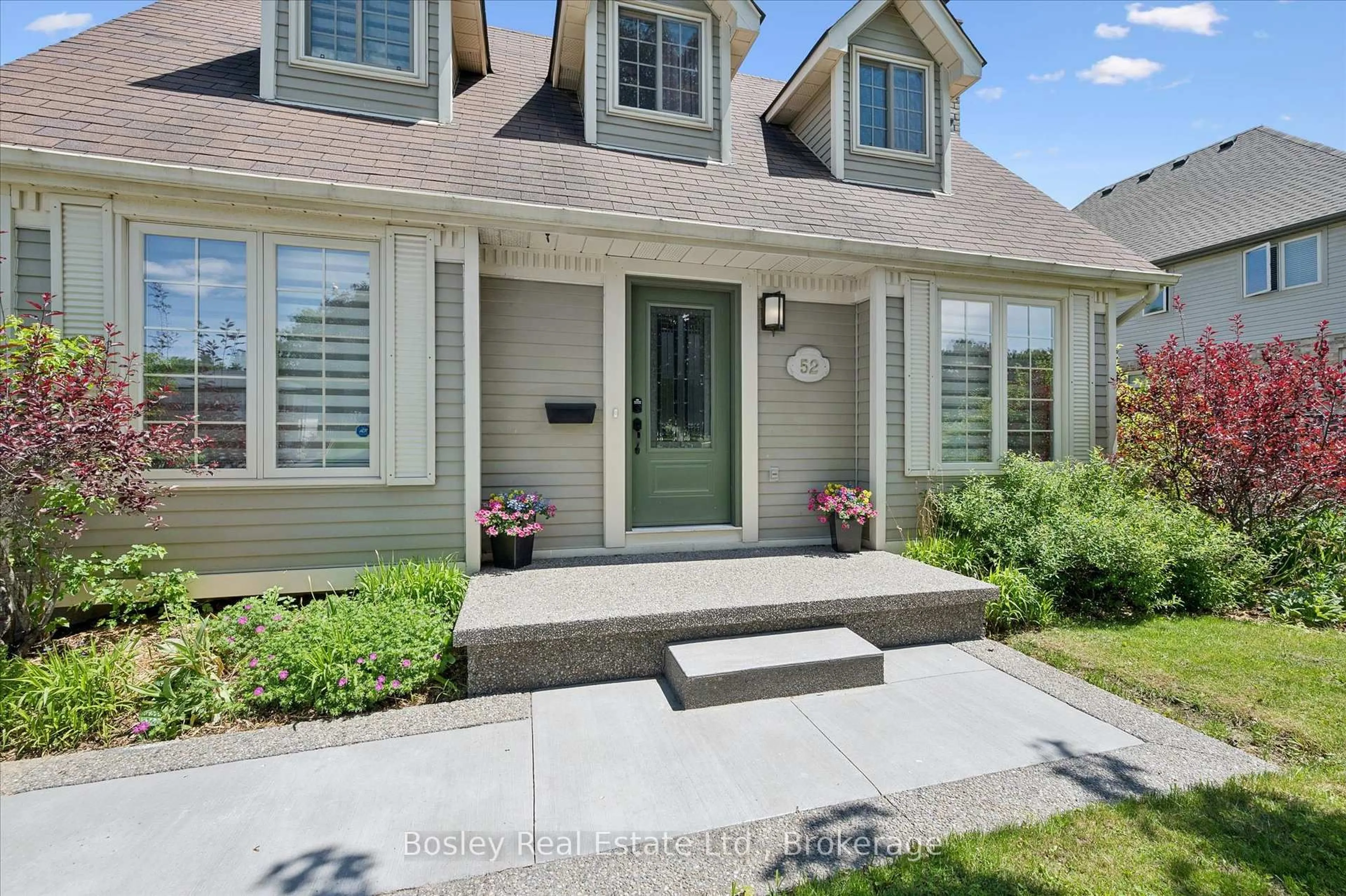Home with vinyl exterior material, street for 52 Stirling MacGregor Dr, Cambridge Ontario N1S 4N5