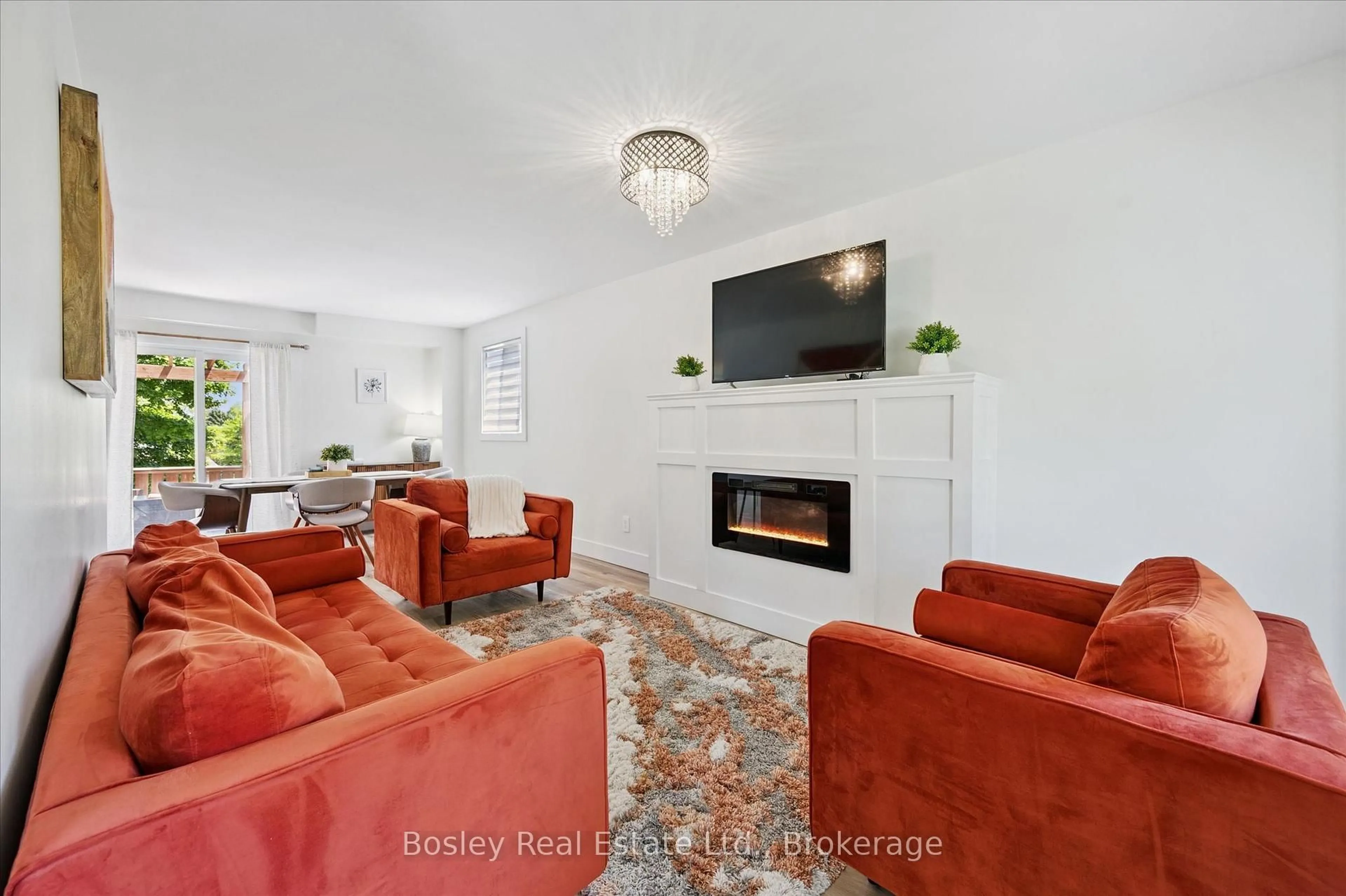 Living room with furniture, ceramic/tile floor for 52 Stirling MacGregor Dr, Cambridge Ontario N1S 4N5