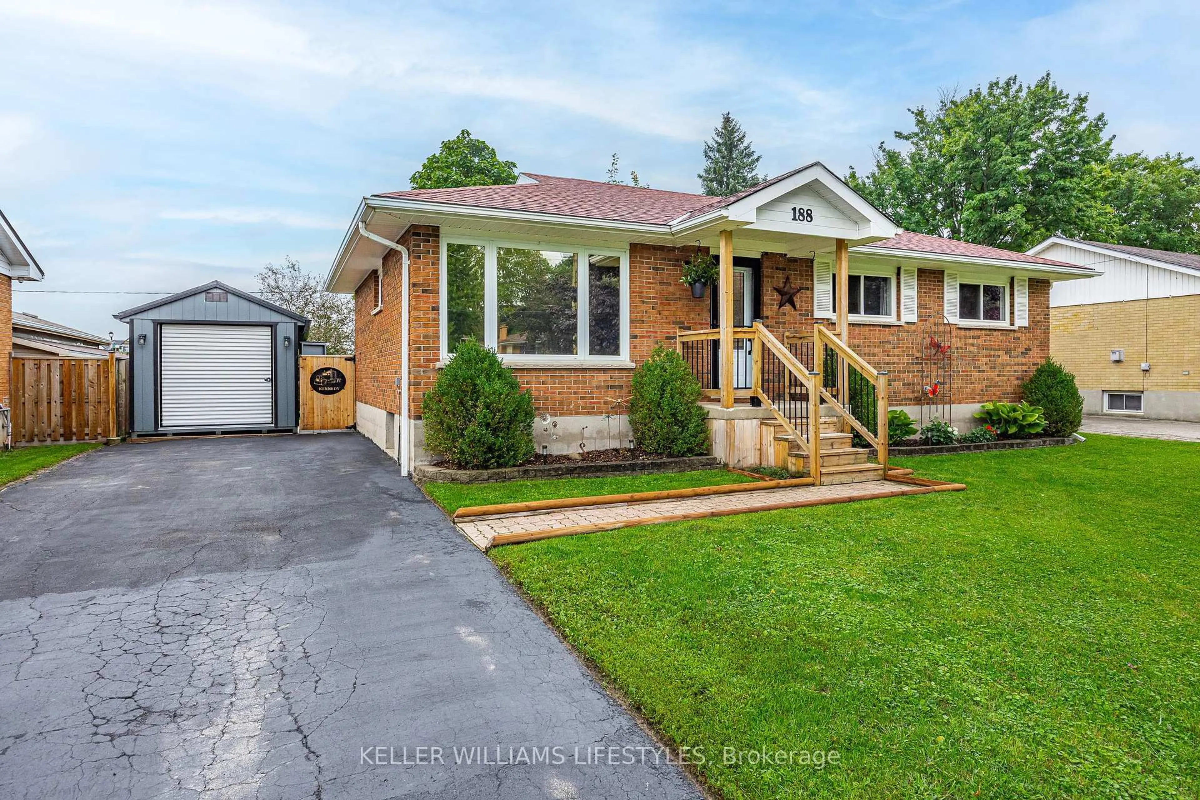 Home with brick exterior material, street for 188 Queen St, North Middlesex Ontario N0M 1A0