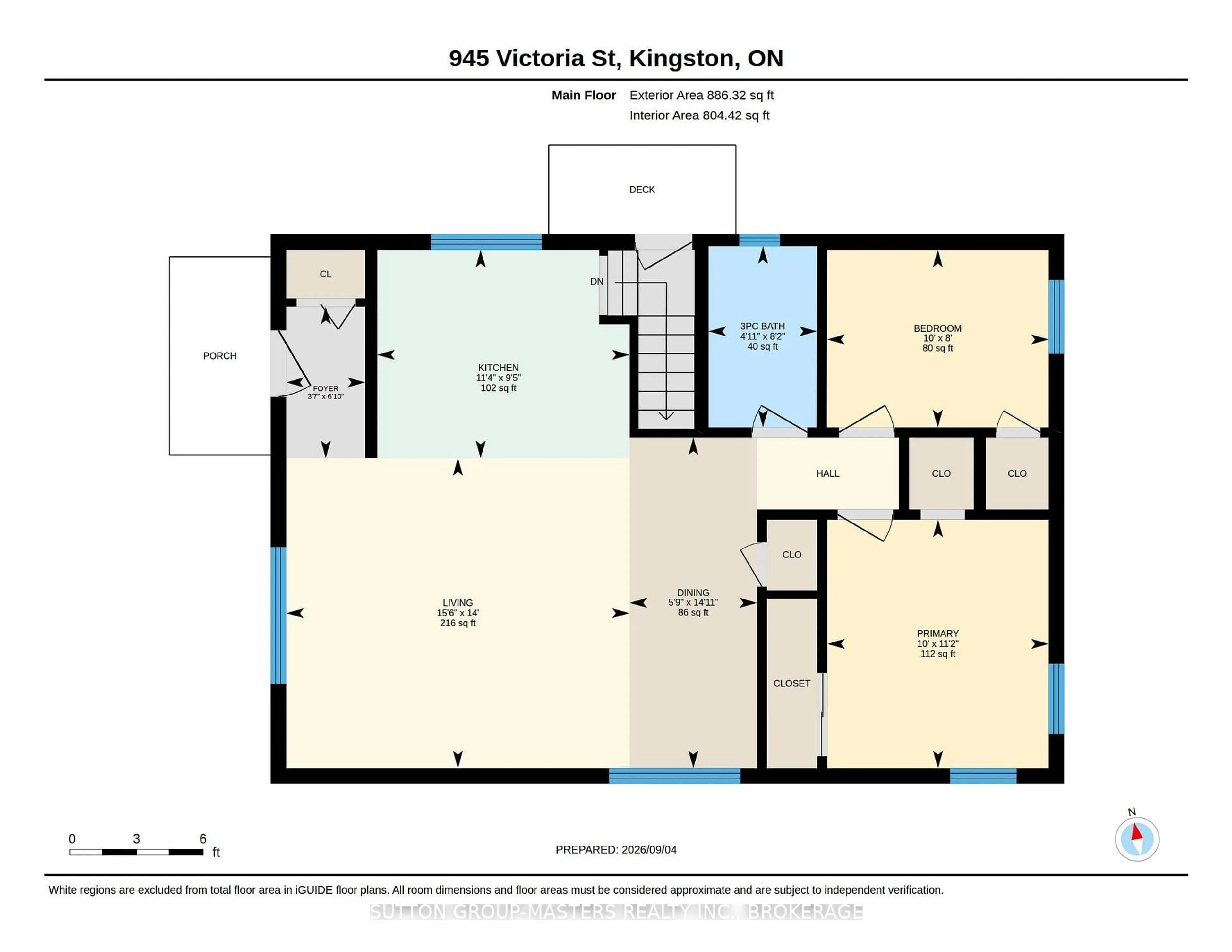Floor plan for 945 Victoria St, Kingston Ontario K7K 4T9