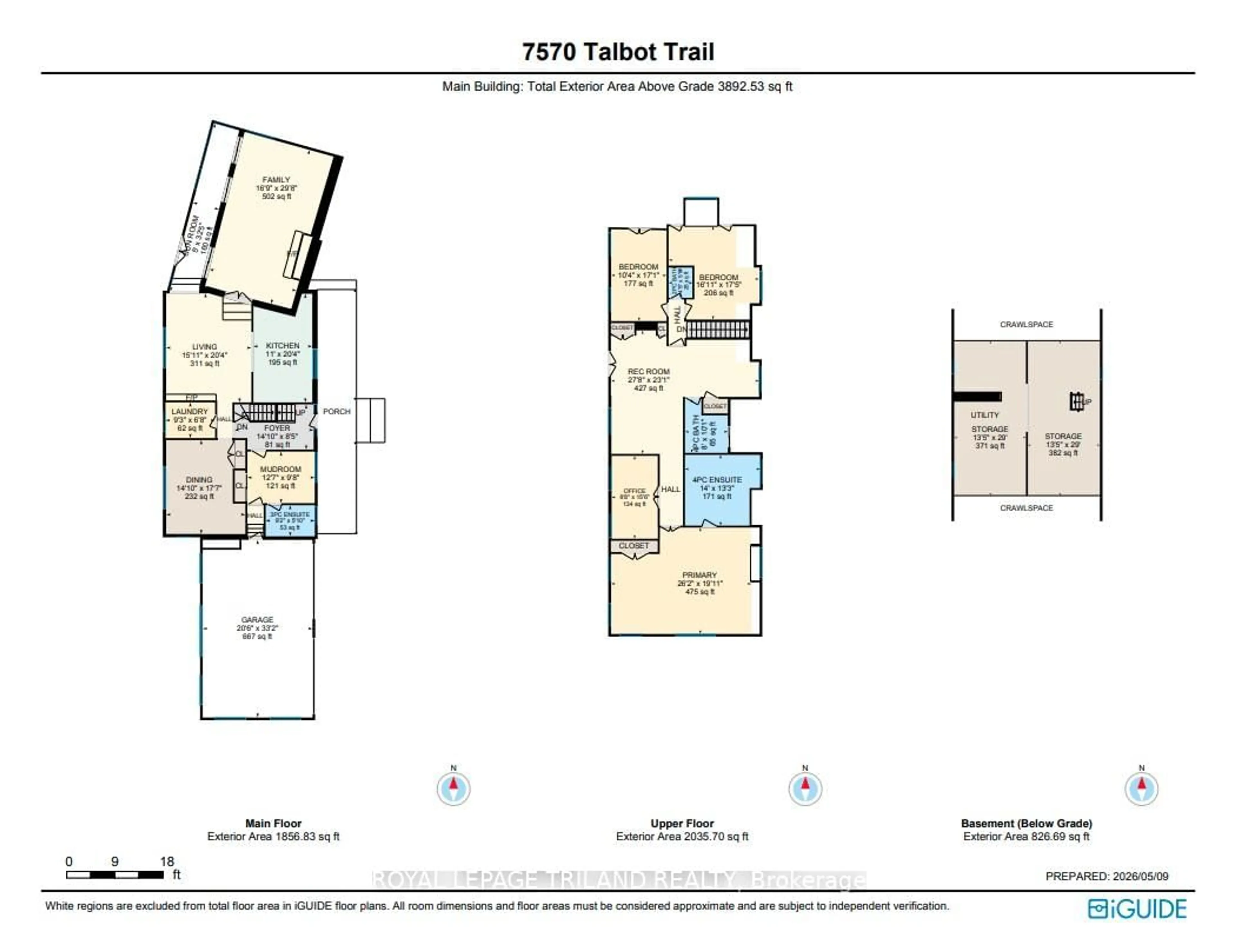 Floor plan for 7570 Talbot Tr, Chatham-Kent Ontario N0P 1A0