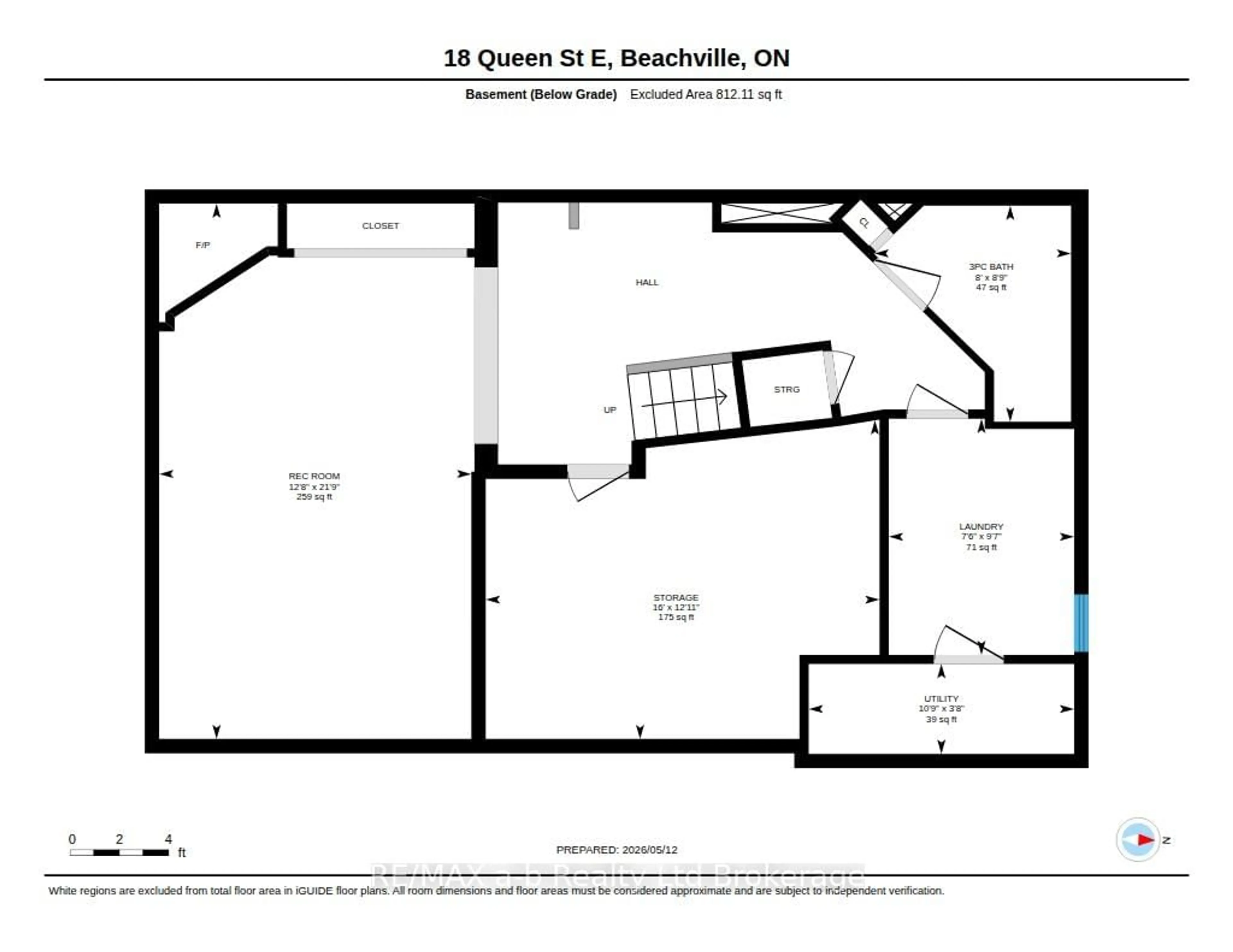 Floor plan for 18 Queen St, South-West Oxford Ontario N0J 1A0