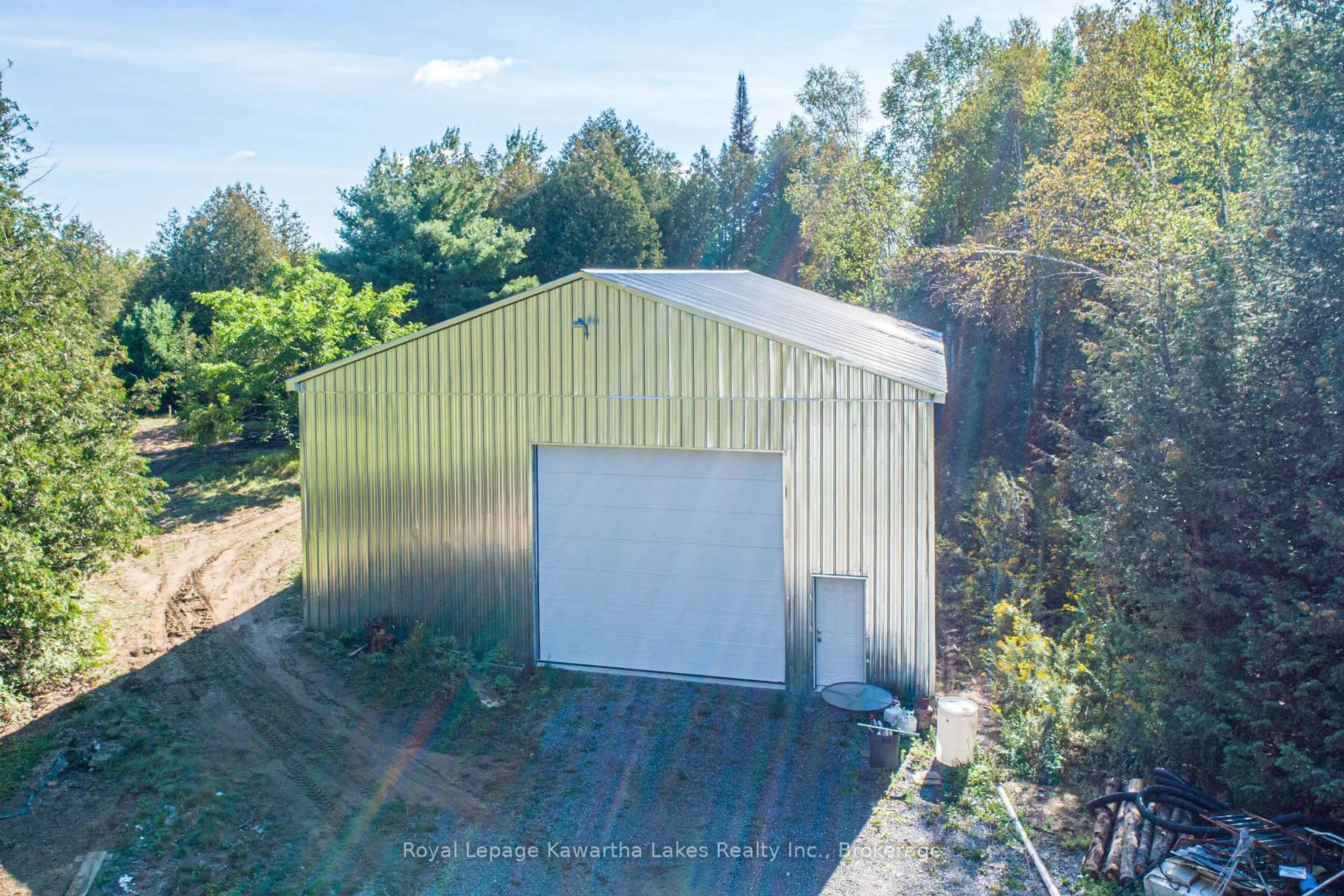 A pic from outside/outdoor area/front of a property/back of a property/a pic from drone, building for 244 Dutch Line Rd, Trent Lakes Ontario K0M 2A0