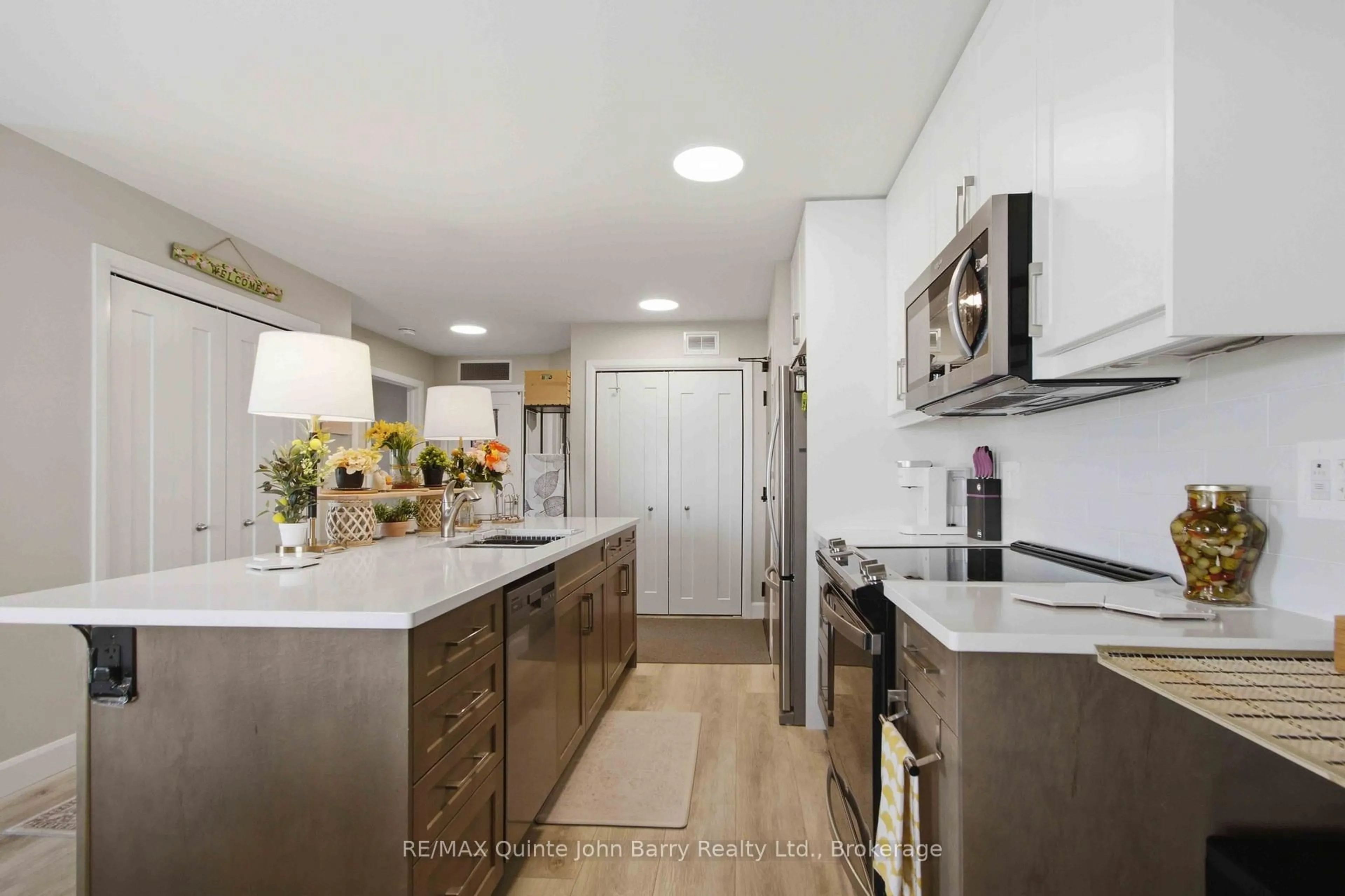 Contemporary kitchen, ceramic/tile floor for 302-20 Hillside Meadow Dr, Quinte West Ontario K8V 0J7