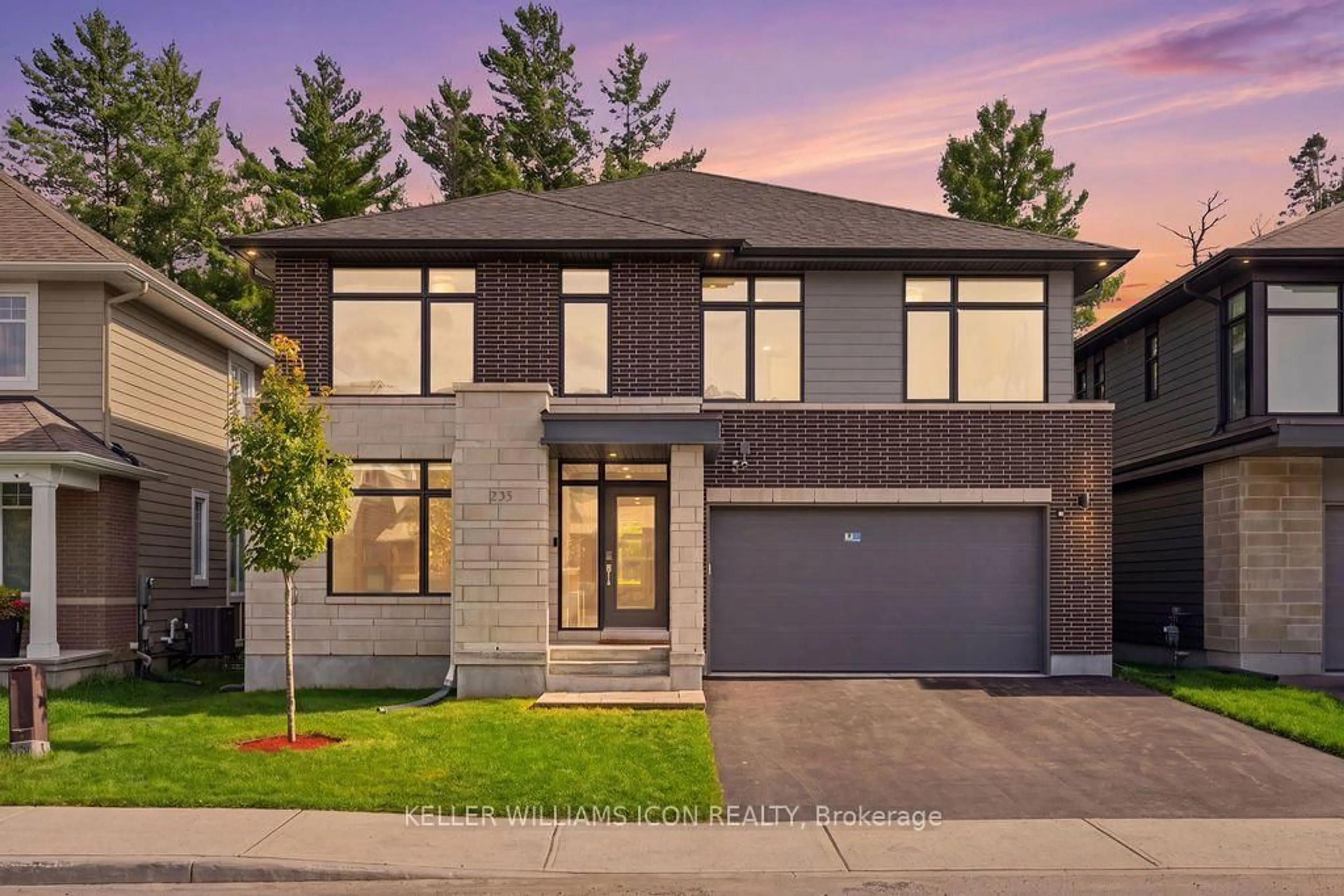 Home with brick exterior material, street for 235 Ketchikan Cres, Ottawa Ontario K2T 0S3