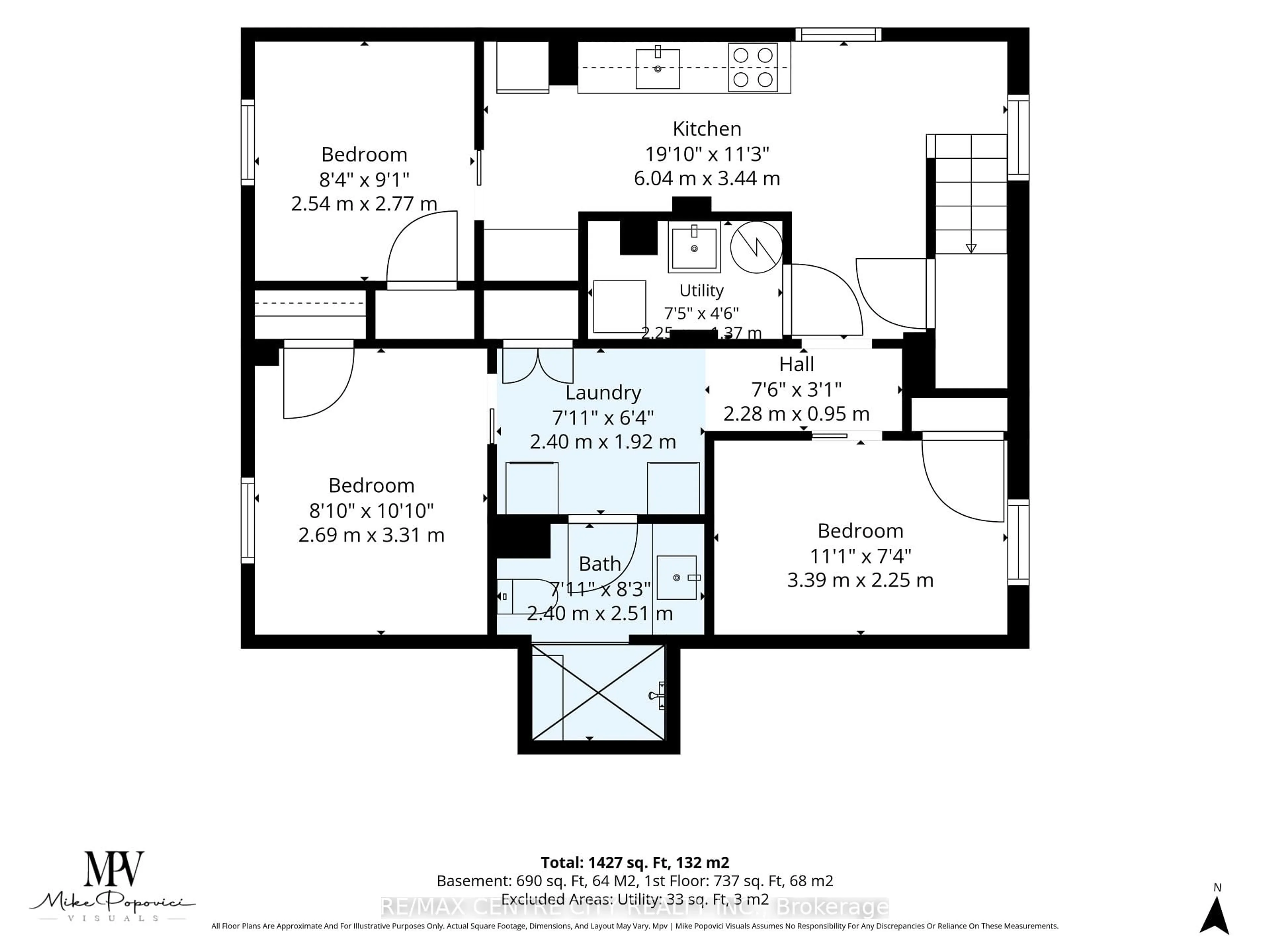 Floor plan for 529 Highbury Ave, London East Ontario N5W 4K6