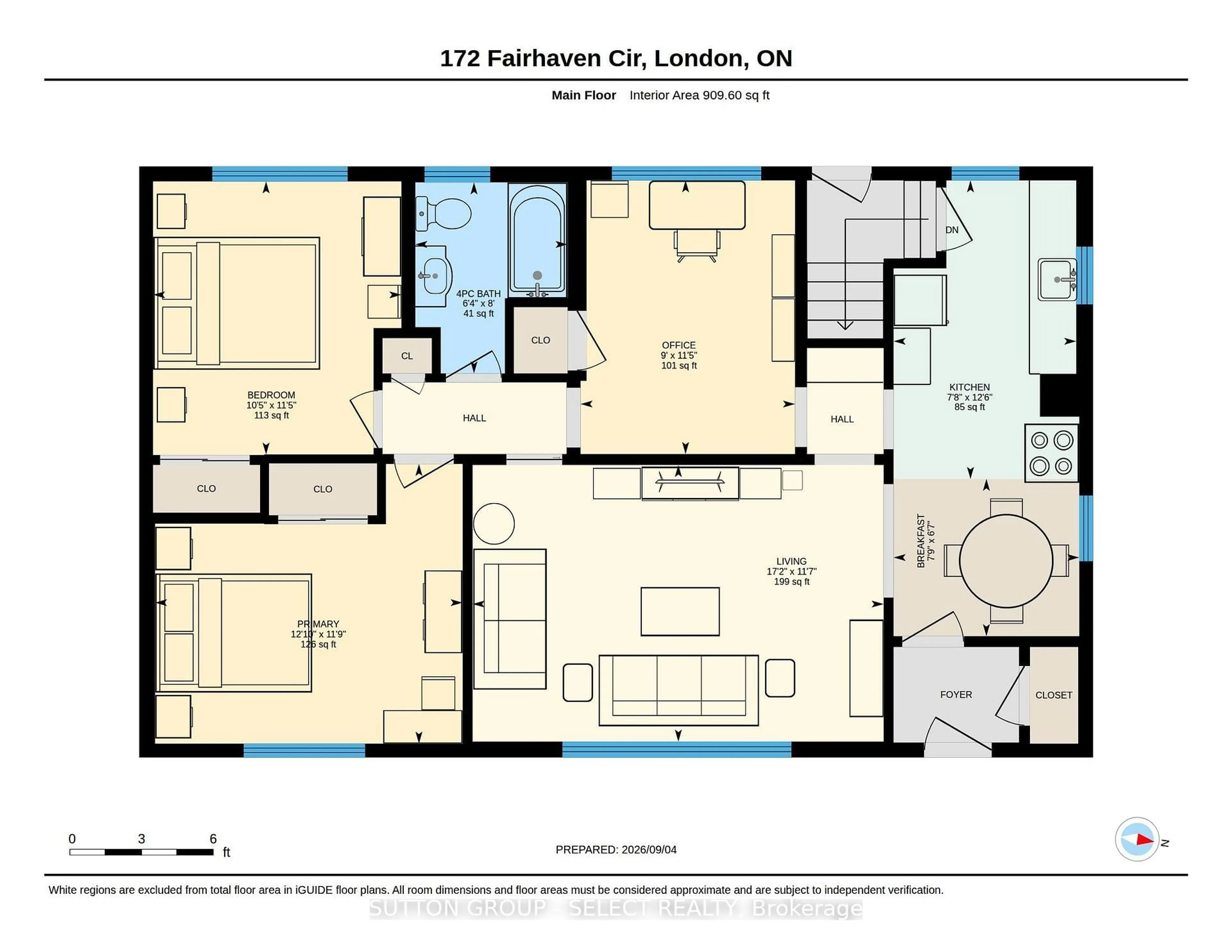 Floor plan for 172 Fairhaven Circ, London East Ontario N5W 1E2