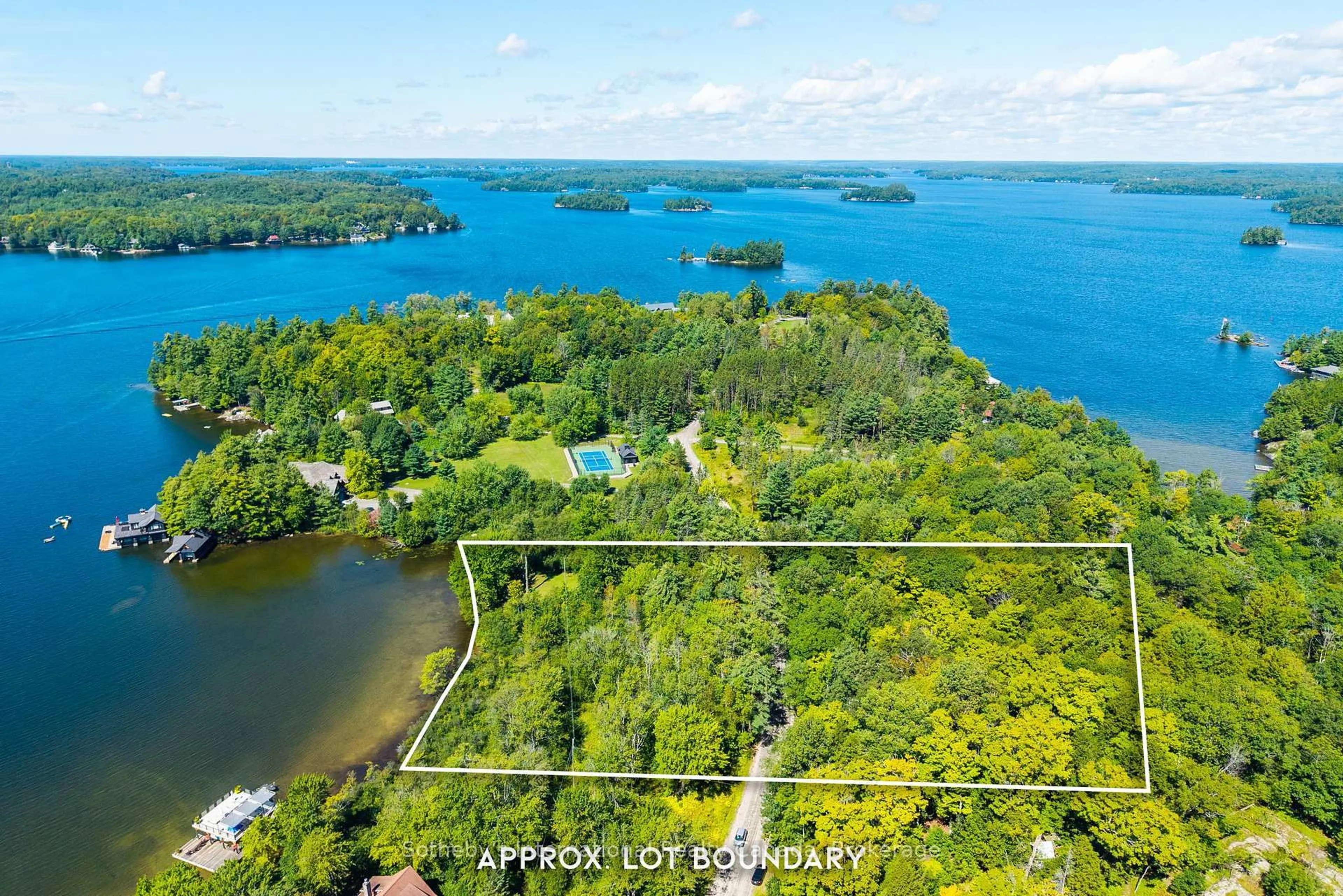 A pic from outside/outdoor area/front of a property/back of a property/a pic from drone, water/lake/river/ocean view for 1088 Shennamere Rd, Muskoka Lakes Ontario P0B 1J0
