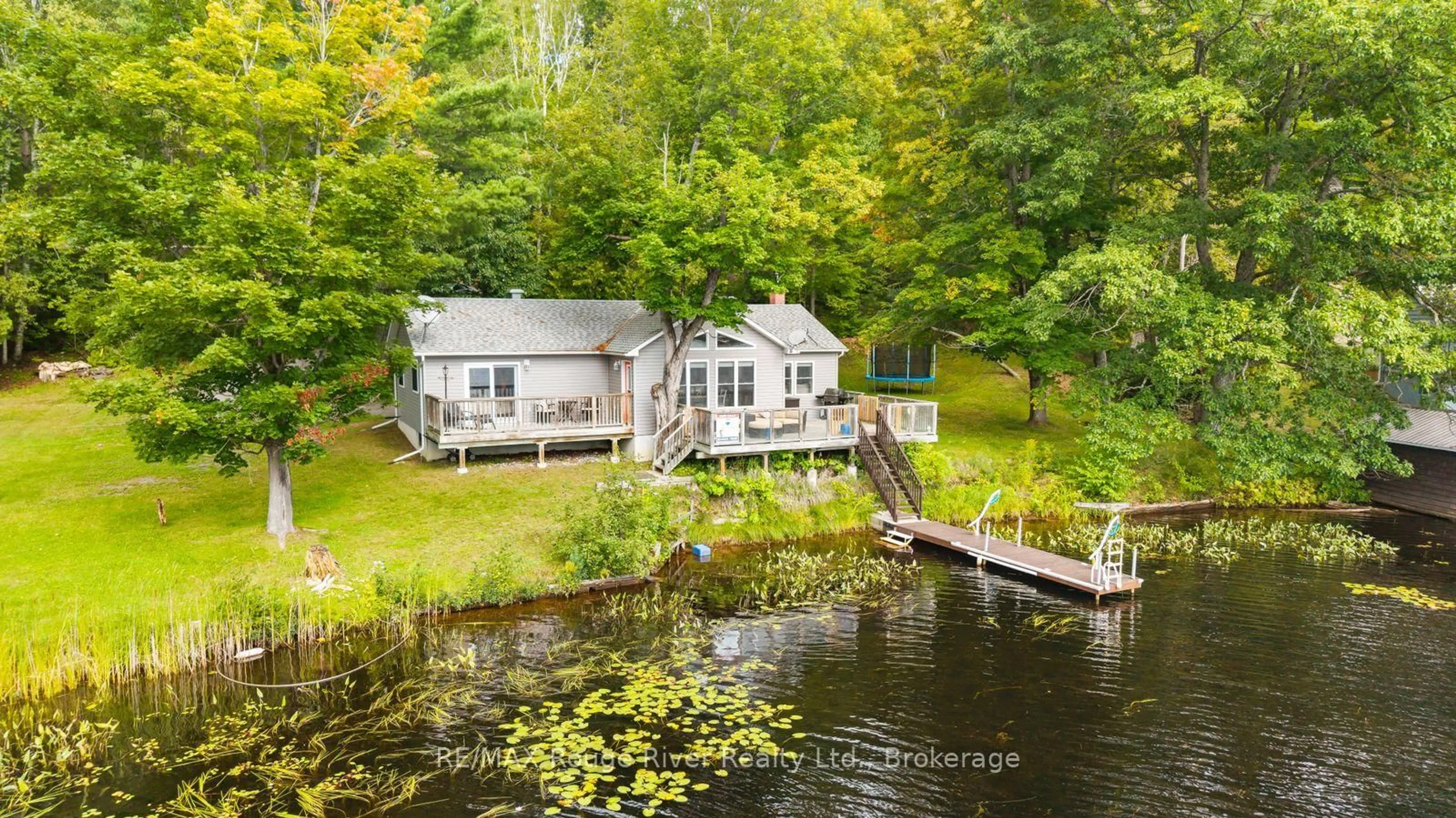 A pic from outside/outdoor area/front of a property/back of a property/a pic from drone, water/lake/river/ocean view for 132 Addington Road 5 Rd, Cloyne Ontario K0H 1K0