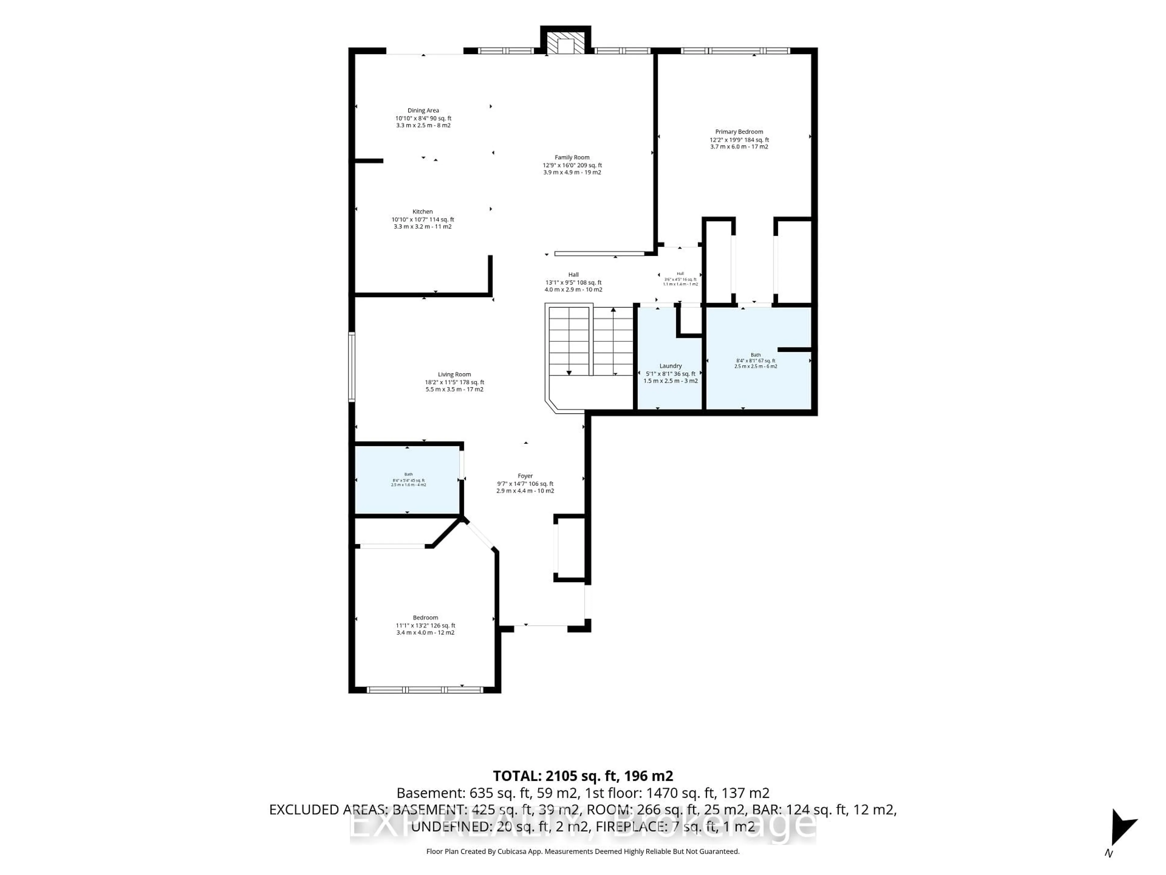 Floor plan for 6 Windchime Cres, Ottawa Ontario K2G 6J3