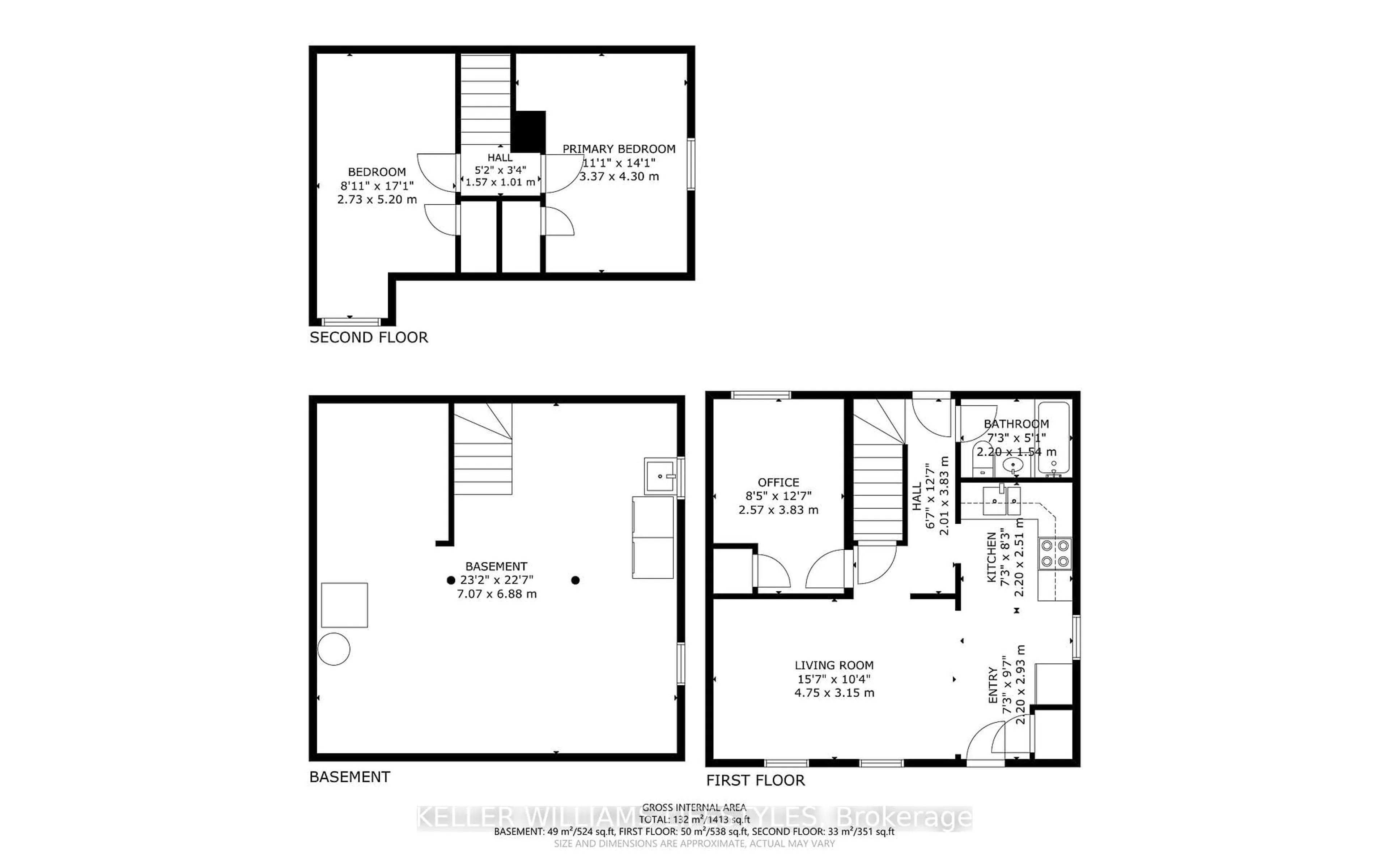Floor plan for 68 Apeldoorn Cres, London East Ontario N5Y 2B8