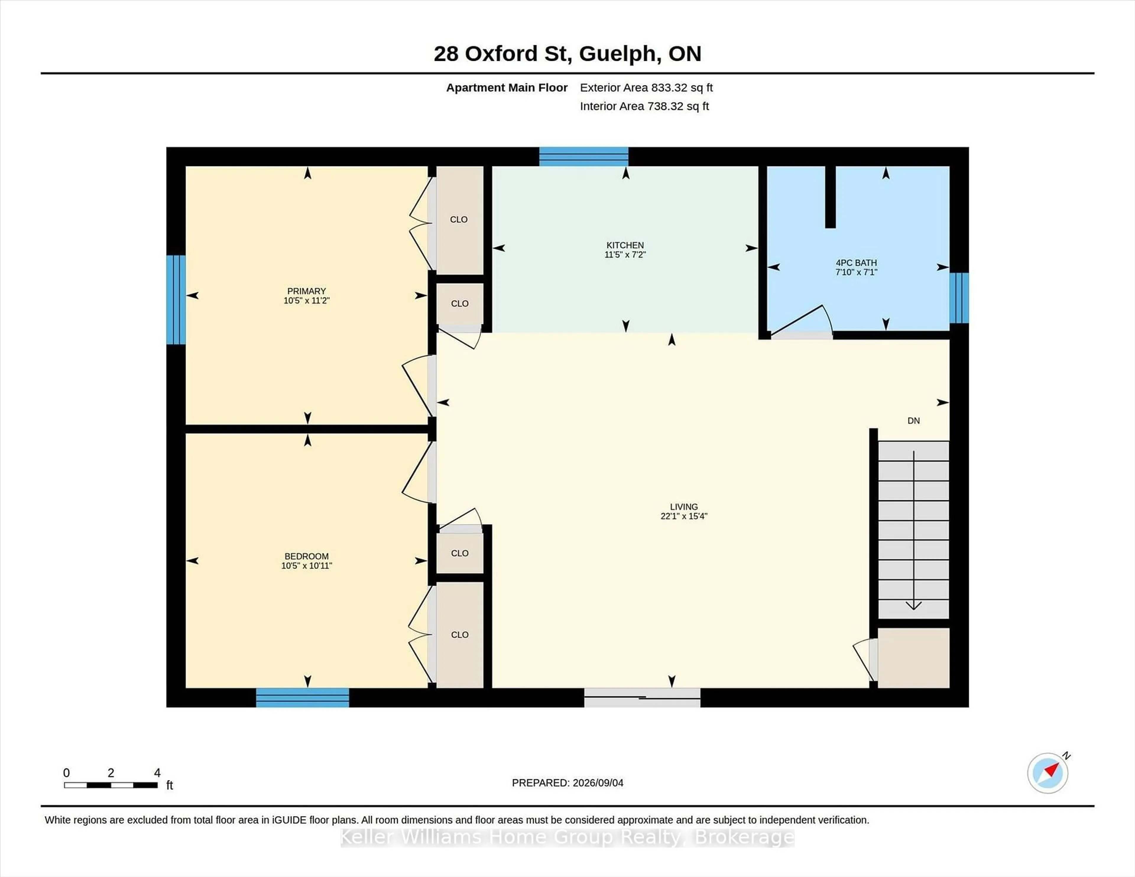Floor plan for 28 Oxford St, Guelph Ontario N1H 2M3