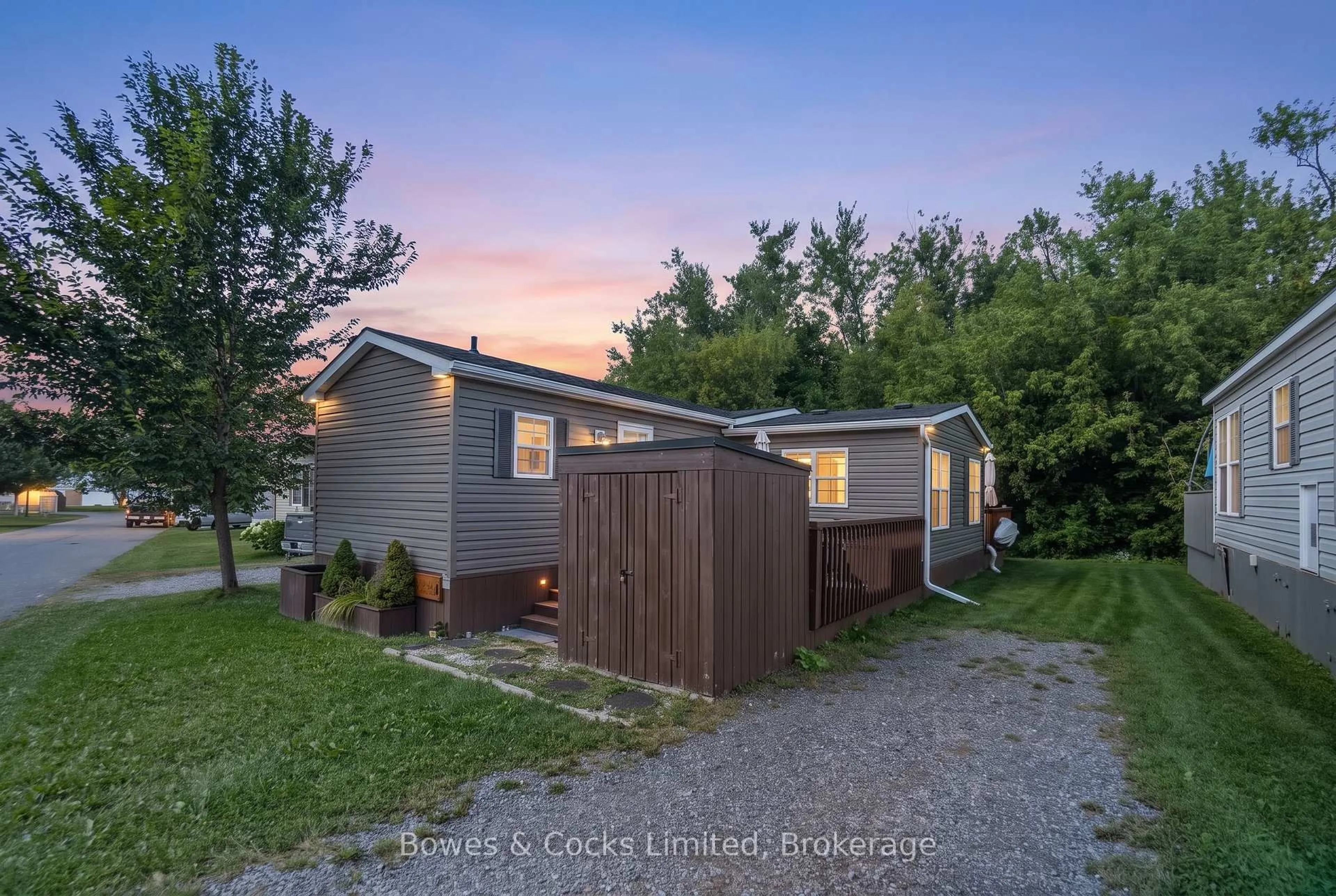 A pic from outside/outdoor area/front of a property/back of a property/a pic from drone, street for 1235 Villiers Line #15 The Point Dr., Otonabee-South Monaghan Ontario K0L 2G0