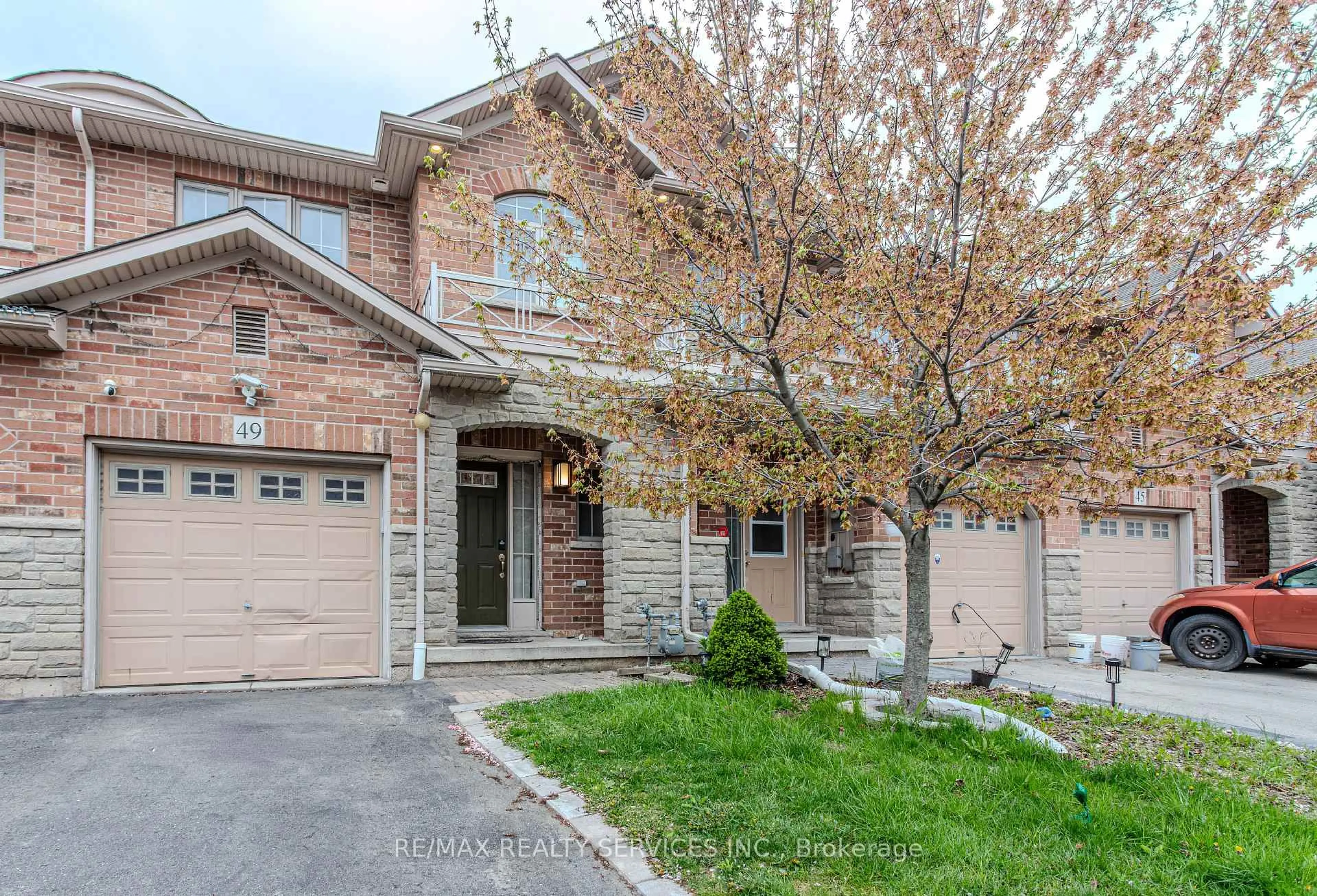 Home with brick exterior material, street for 49 Marina Point Cres, Hamilton Ontario L8E 0E4