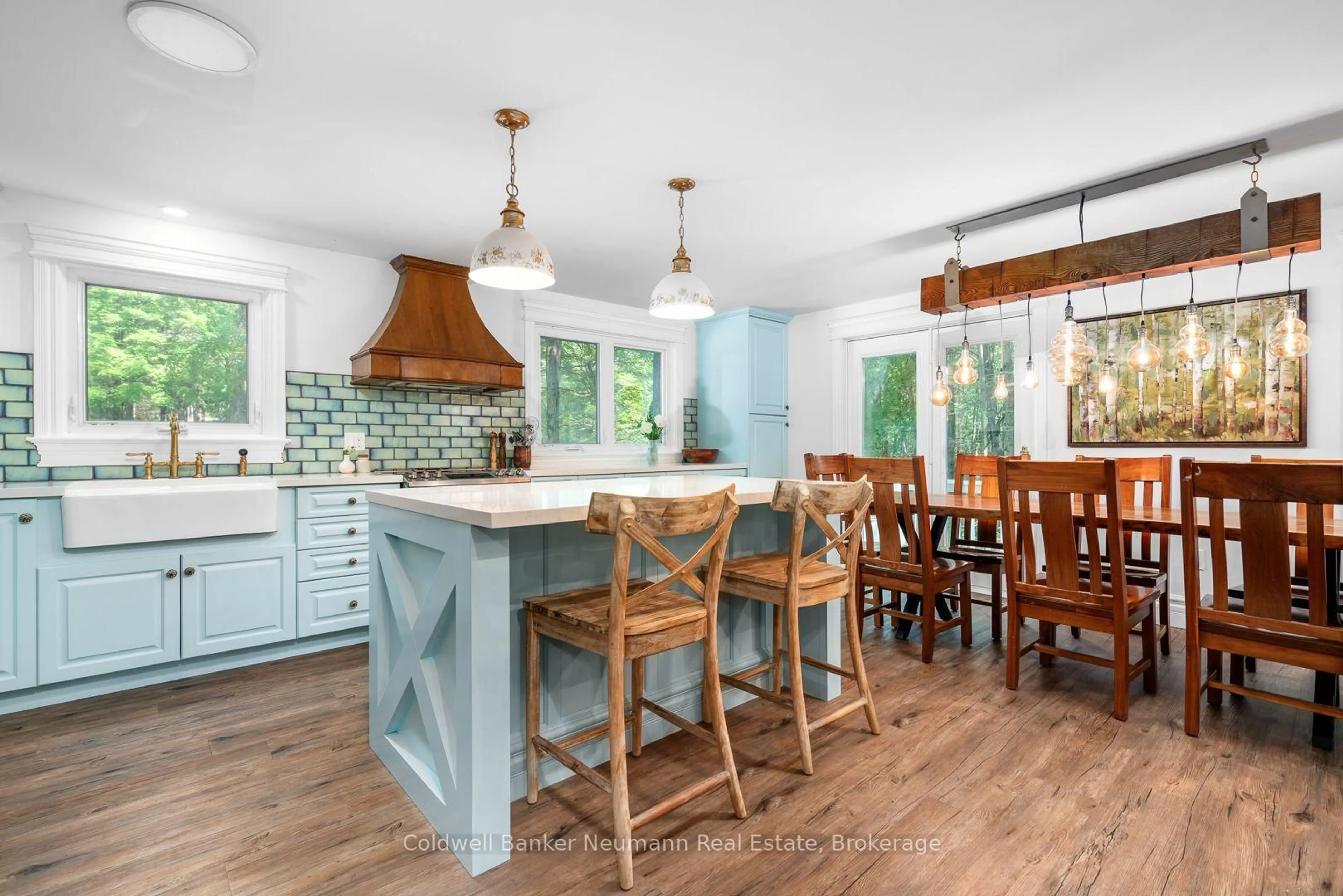 Open concept kitchen, ceramic/tile floor for 574286 Sideroad 40, West Grey Ontario N0C 1H0