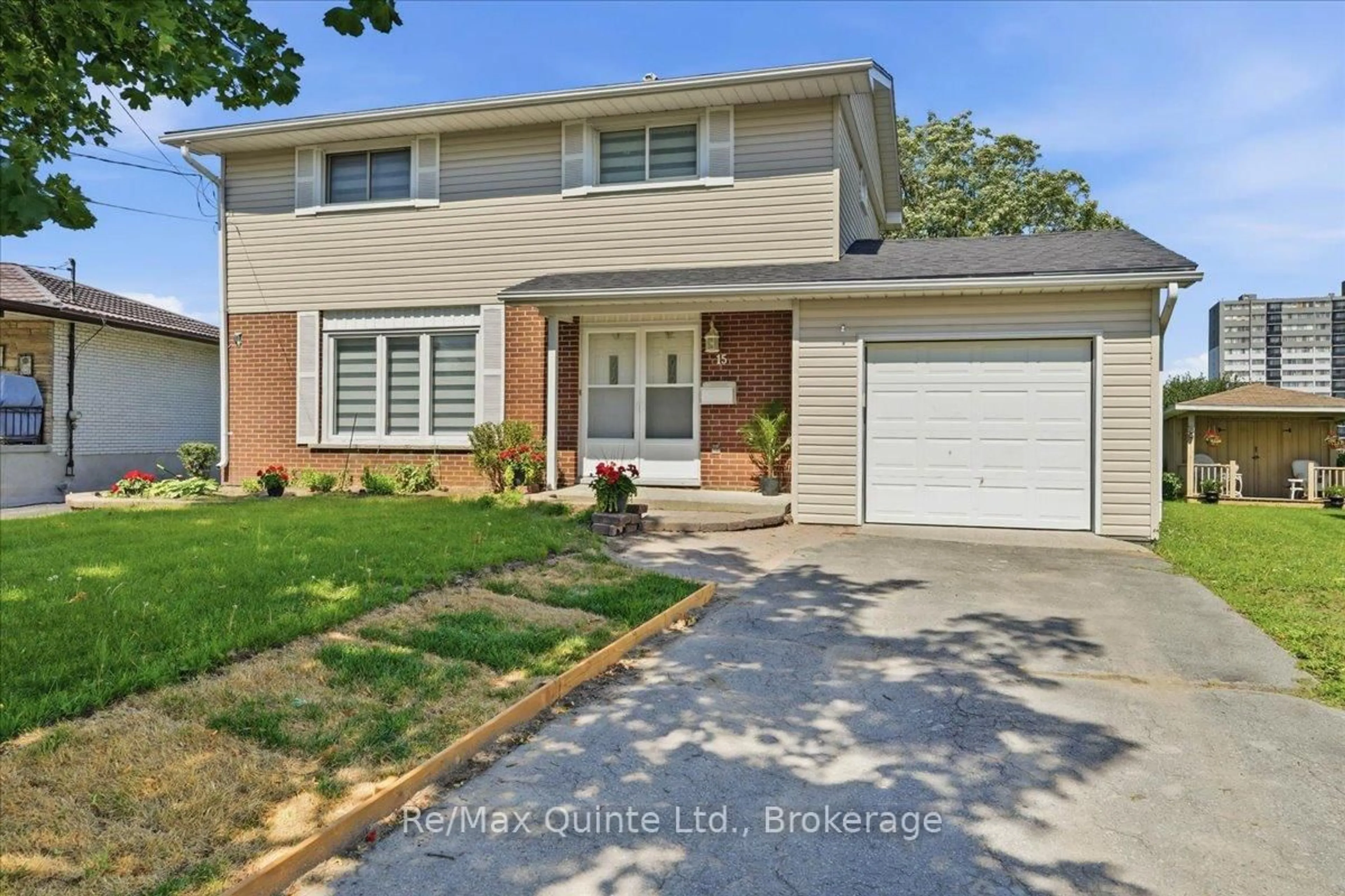 Home with brick exterior material, street for 15 Robertson Lane, Belleville Ontario K8P 4C2