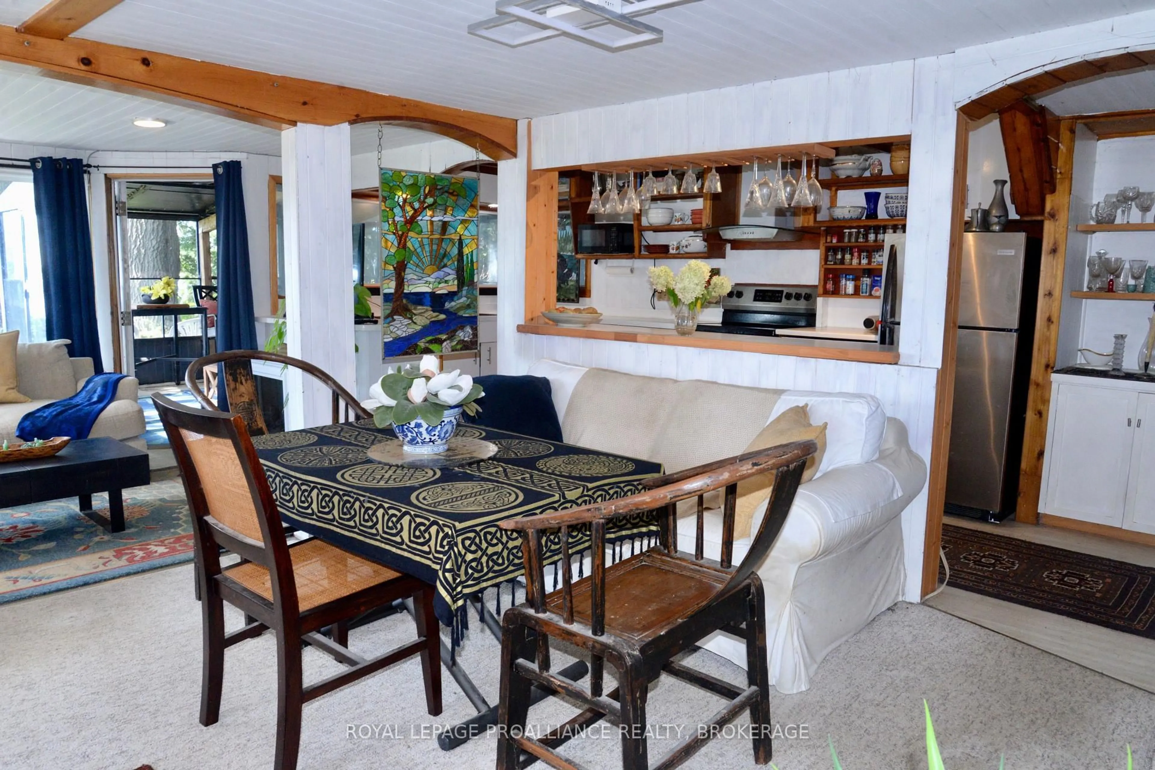 Dining room, ceramic/tile floor for 15 Sturtivans Lane, Front of Leeds & Seeleys Bay Ontario K7G 2V4