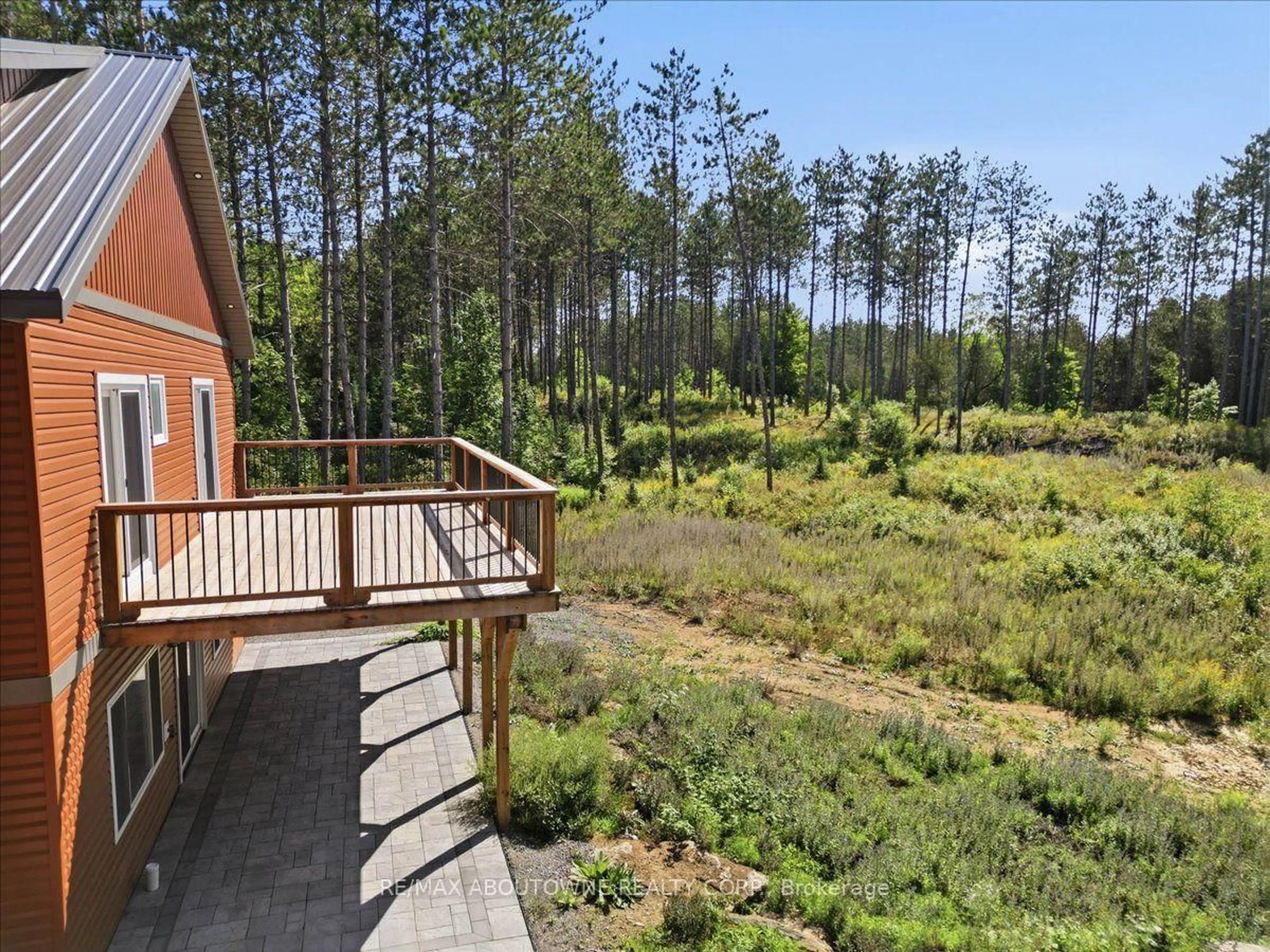 Patio, forest/trees view for 550 St. Ola Rd, Hastings Ontario K0L 1W0