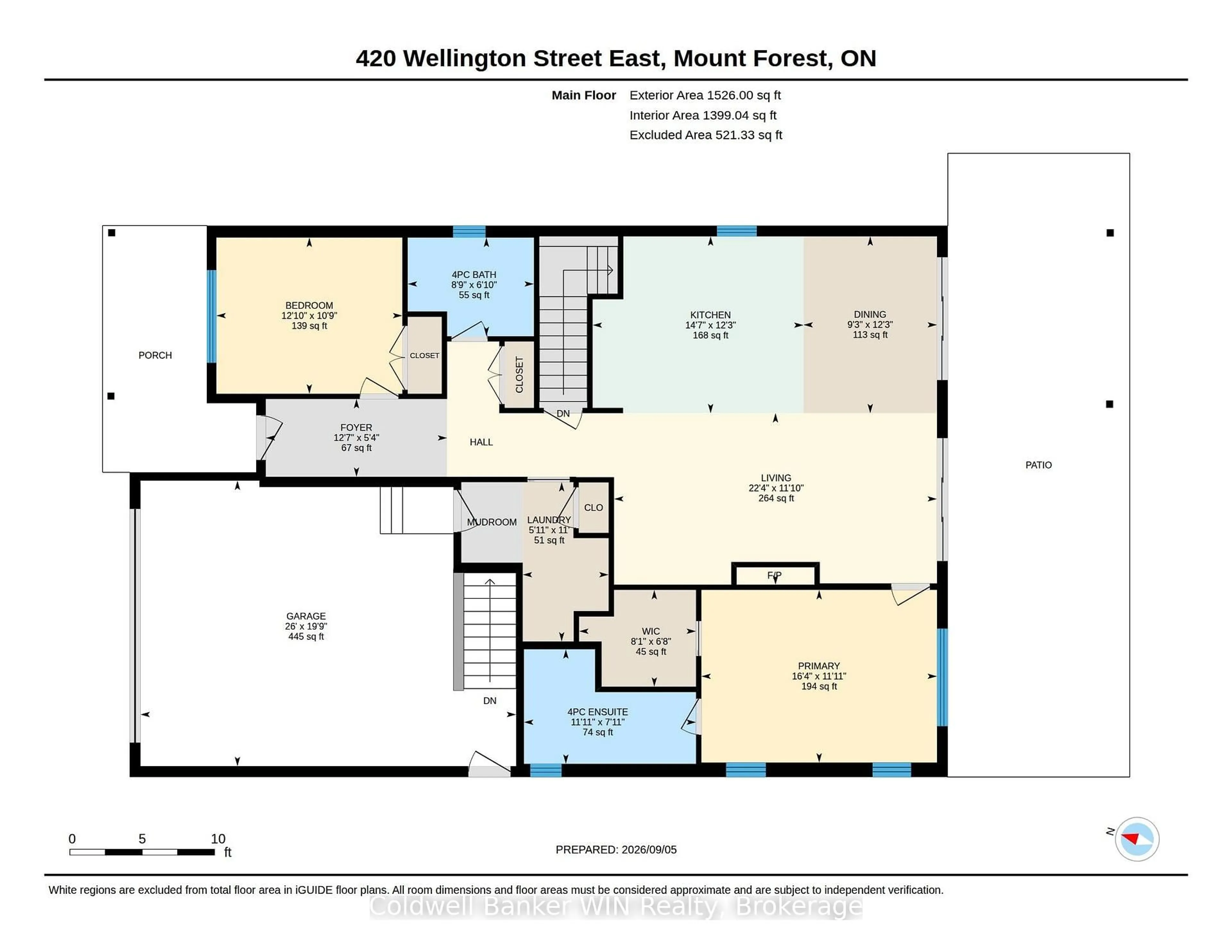 Floor plan for 420 Wellington St, Wellington North Ontario N0G 2L4