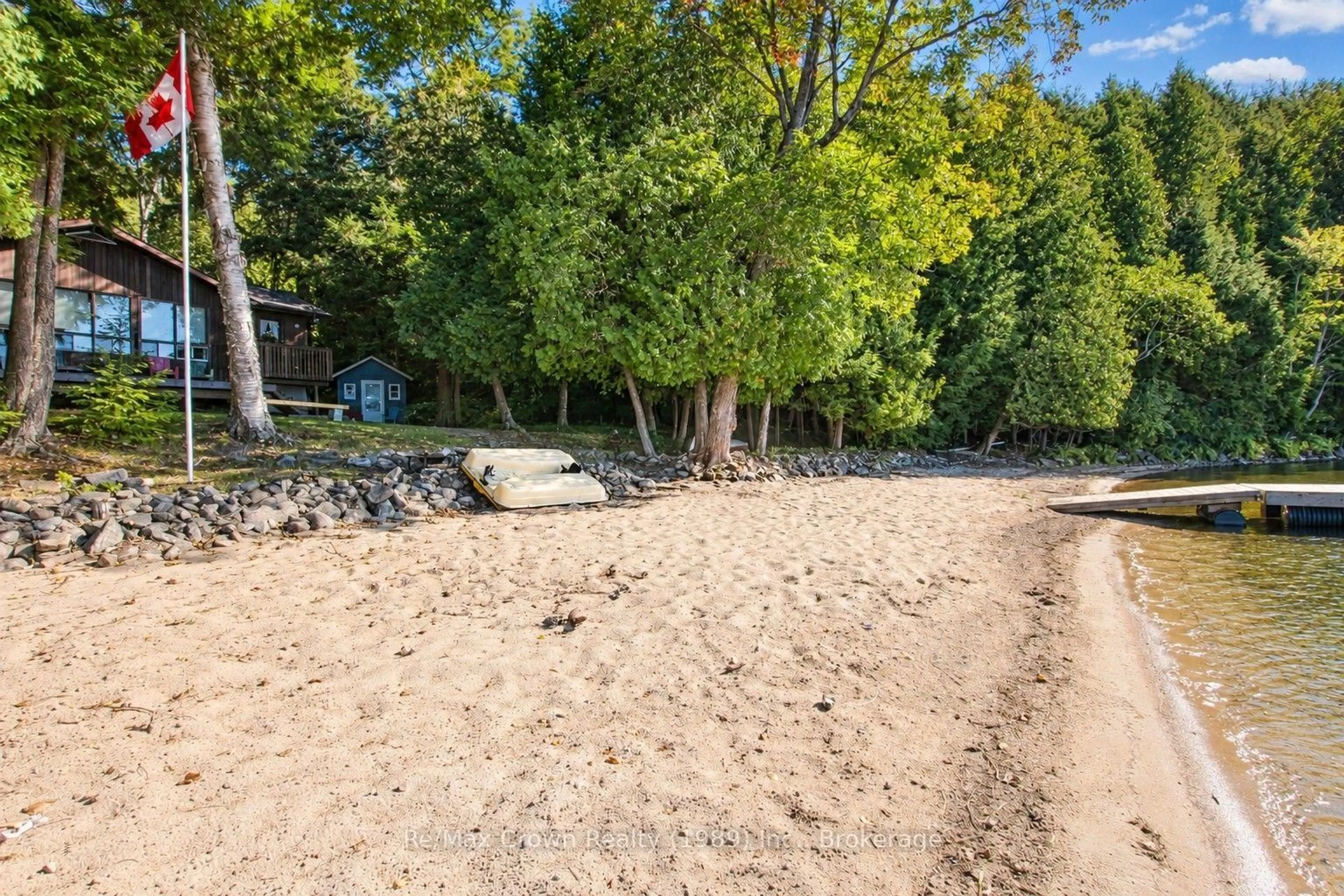 A pic from outside/outdoor area/front of a property/back of a property/a pic from drone, forest/trees view for 278A Porters Landing Rd, Parry Sound Remote Area Ontario P0H 2R0