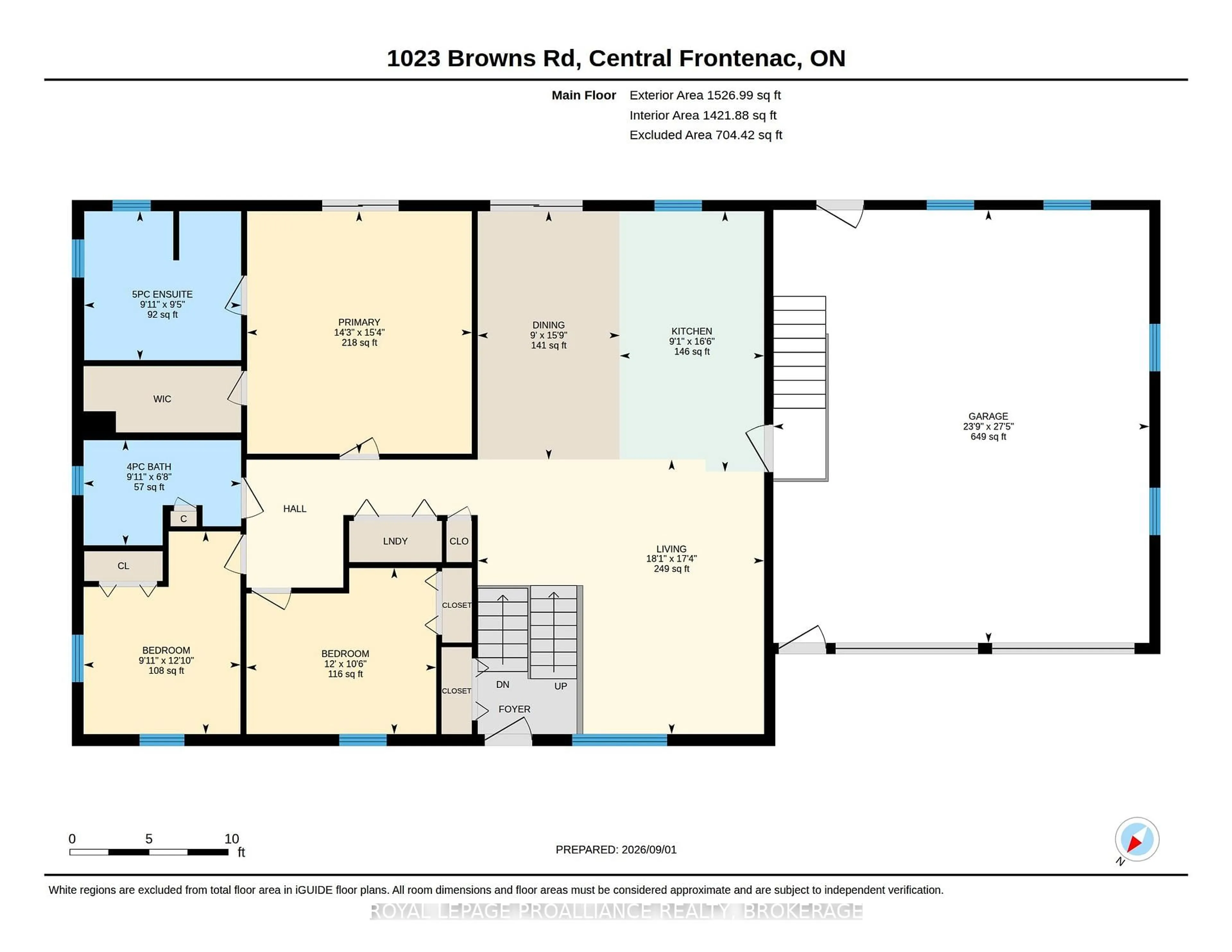 Floor plan for 1023 Browns Rd, Godfrey Ontario K0H 1T0