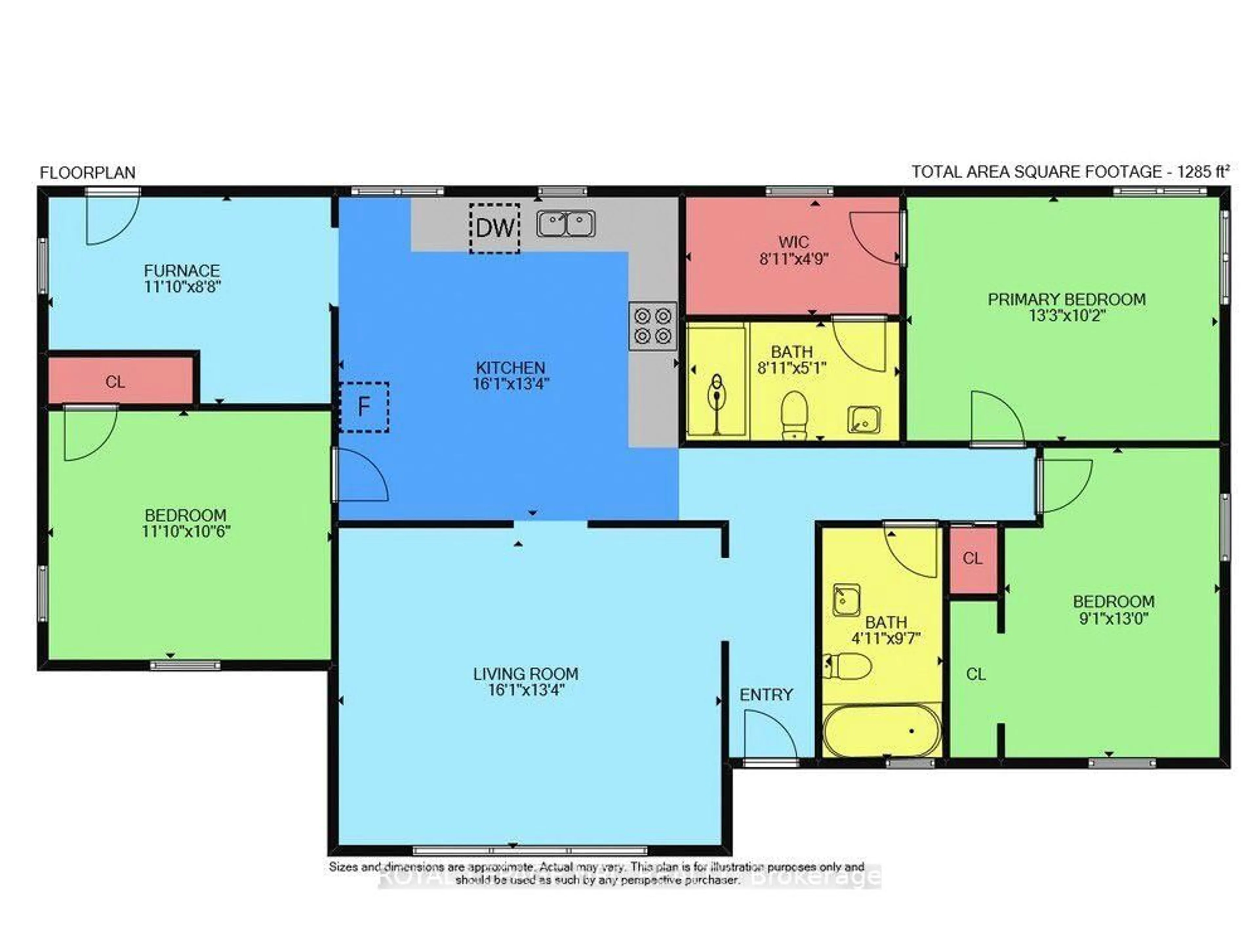 Floor plan for 316 Fairview Ave, Haldimand Ontario N1A 1M3