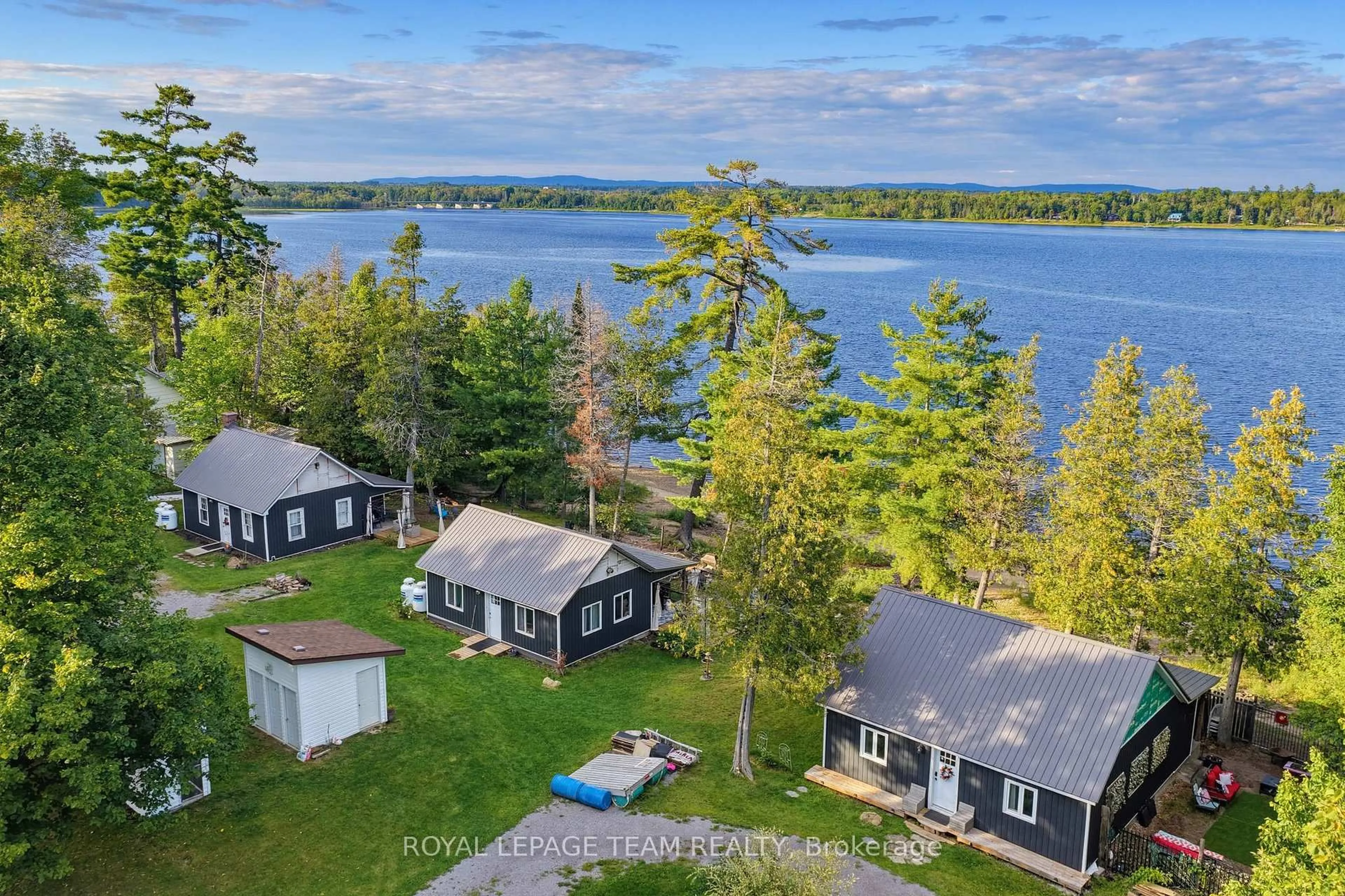 A pic from outside/outdoor area/front of a property/back of a property/a pic from drone, water/lake/river/ocean view for 754 Forest Park Rd, Pembroke Ontario K8A 6W2