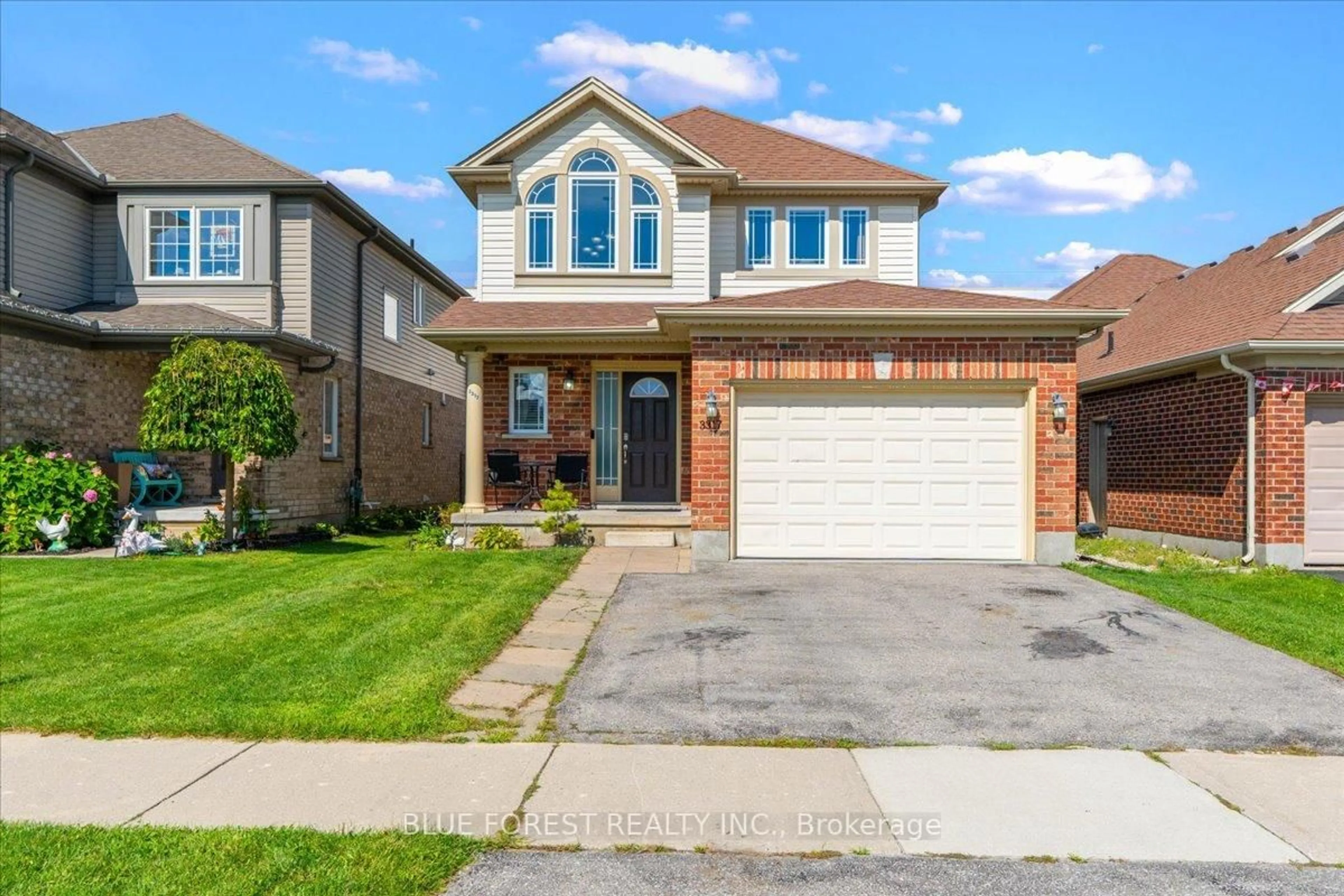 Home with brick exterior material, street for 3317 Emily Carr Lane, London South Ontario N6L 0B3